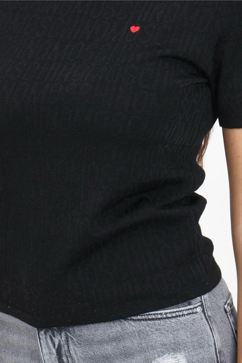 Virgin Wool Tops - Black