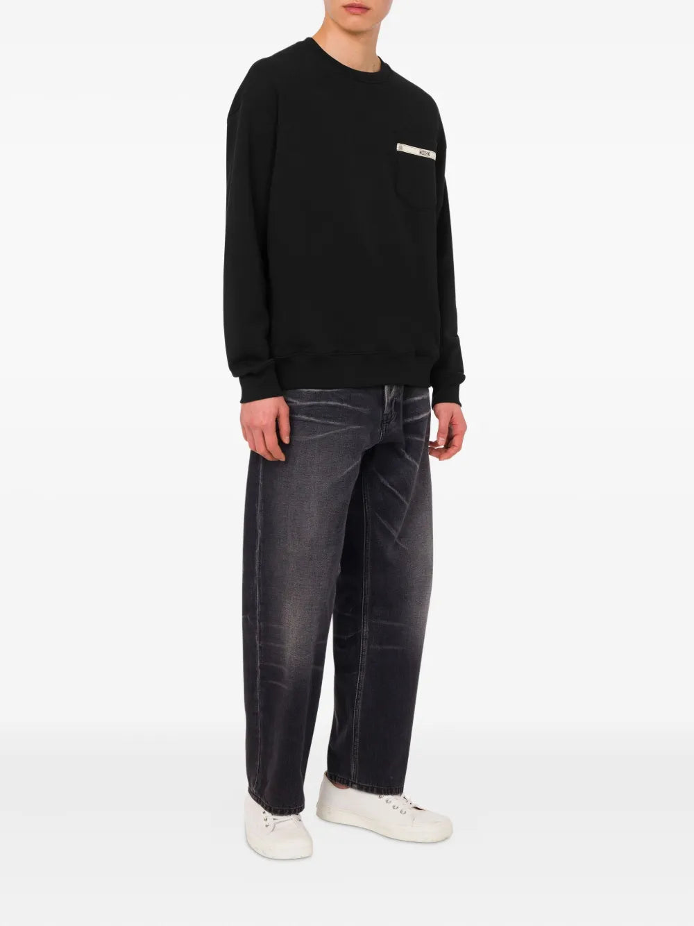 Relaxed-Fit Sweatshirt With Ribbed Cuffs and Hem