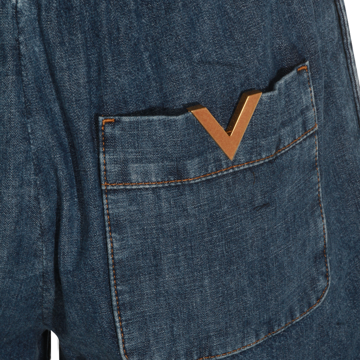 Relaxed-Fit Denim Shorts With Drawstring