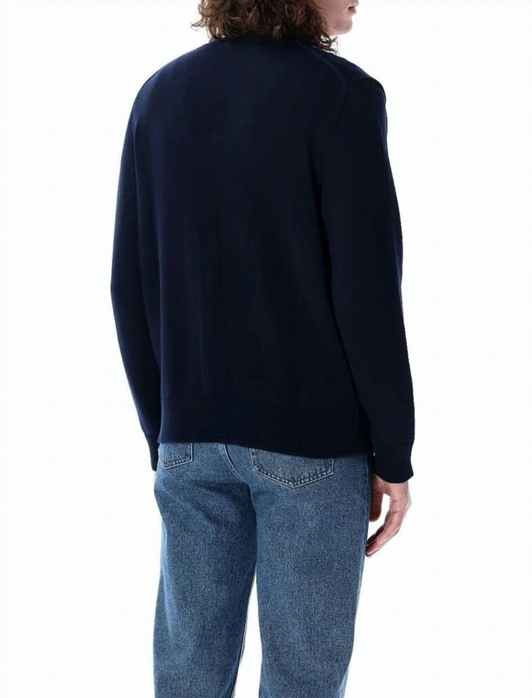 Classic V-Neck Cardigan with Button-Down Front