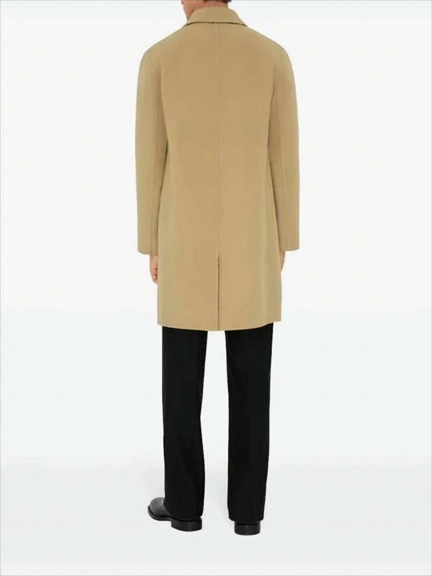 Mid-Length Brown Wool Coat