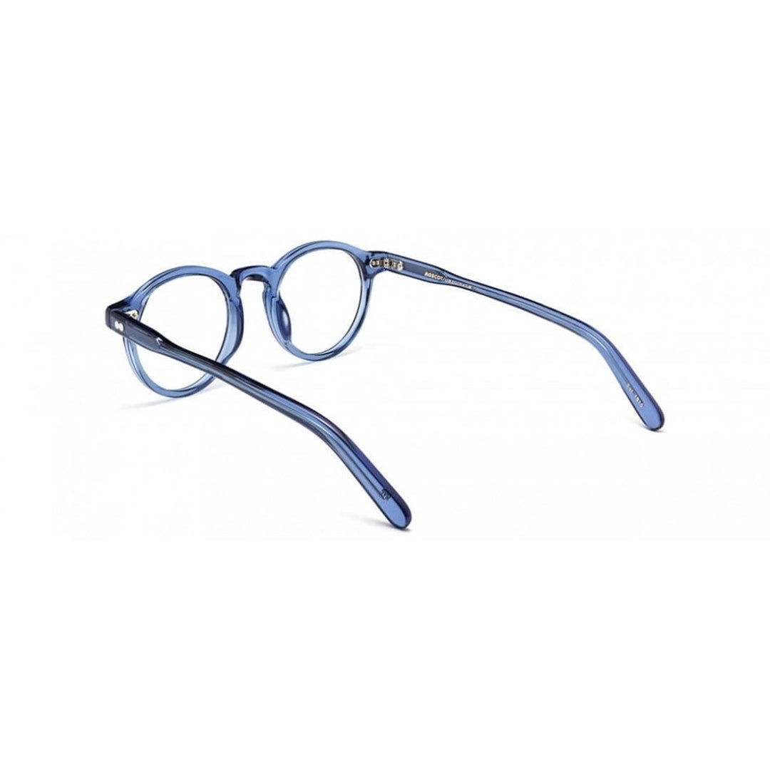 Or-Mil-O Miltzen Translucent Blue Acetate Round Frame Eyeglasses