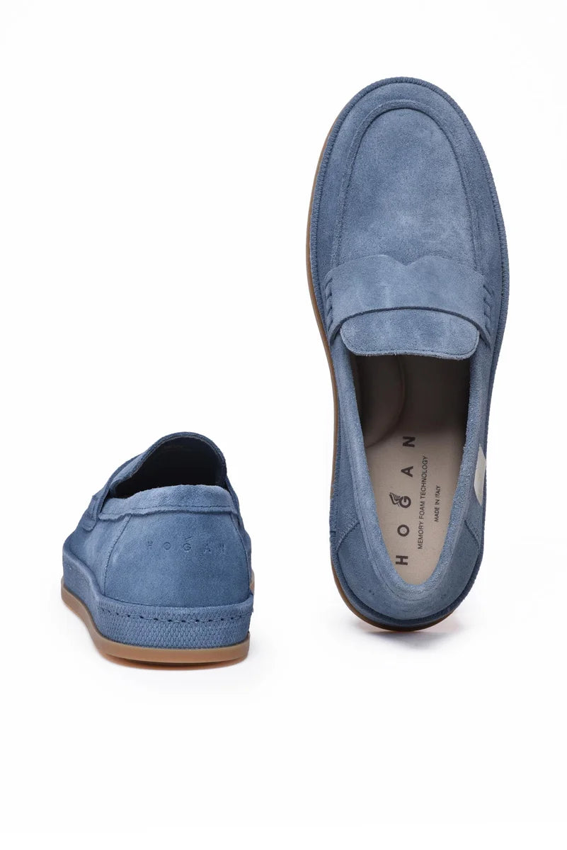 Suede Loafer - Blue