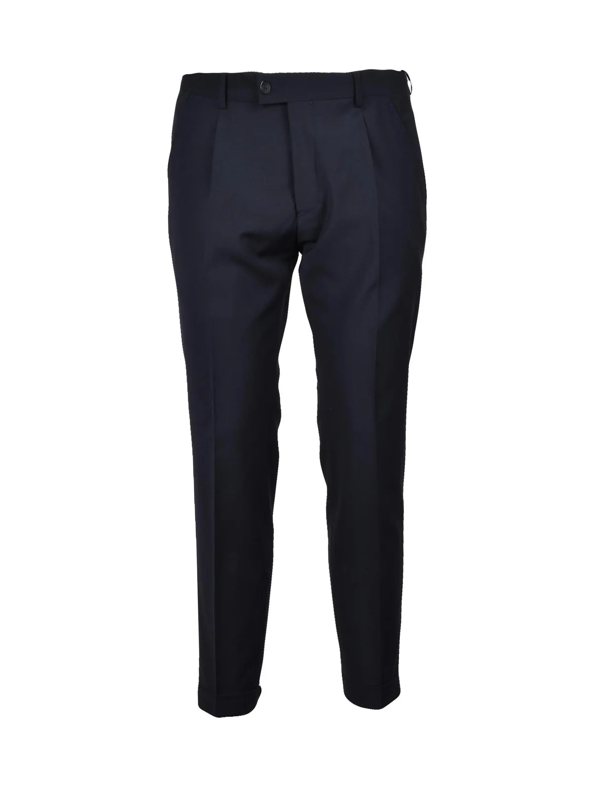 Men's Double-Breasted Virgin Wool Suit - Black