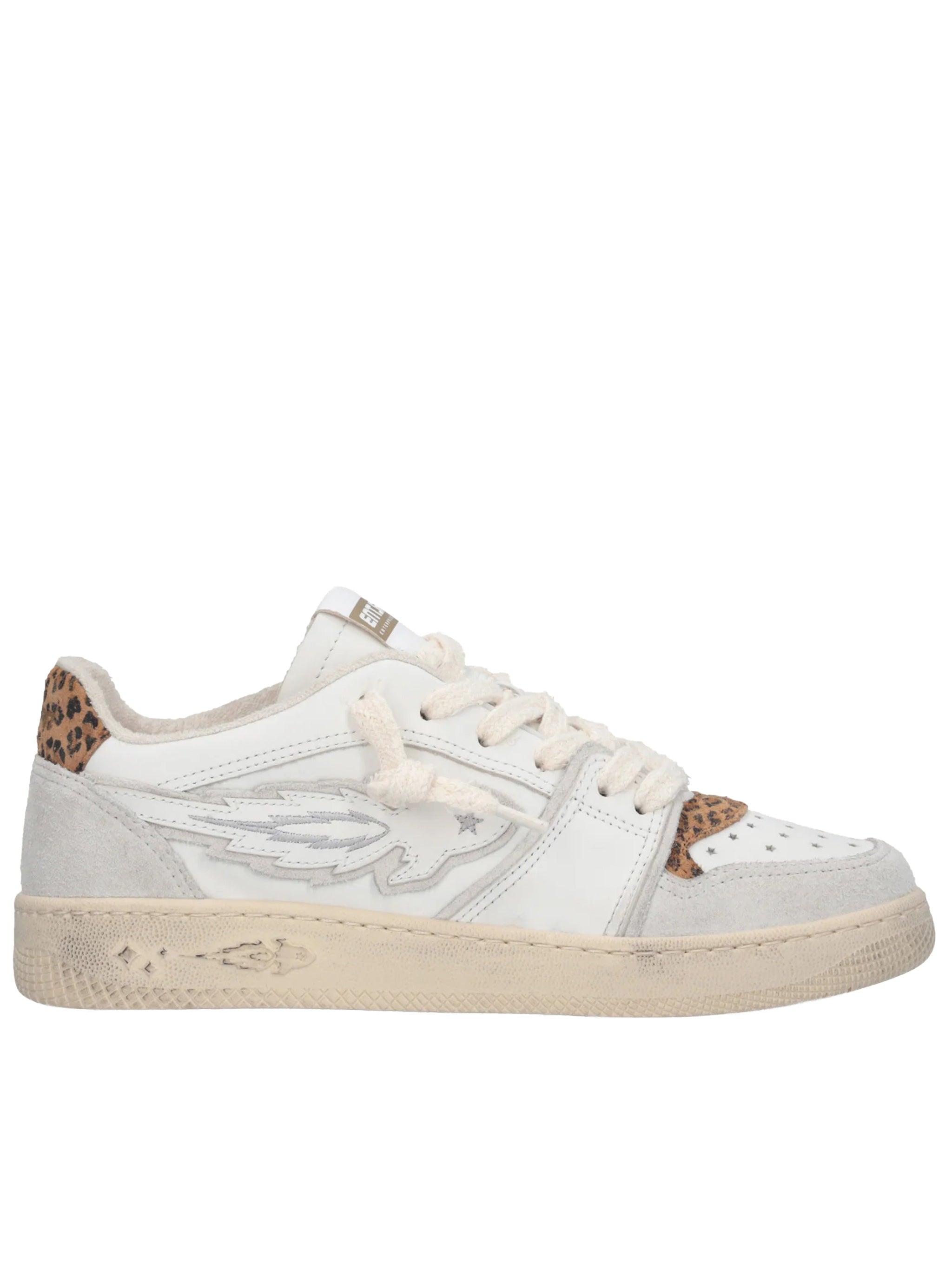 Egg Rocket 3 White/Grey Suede Sneakers