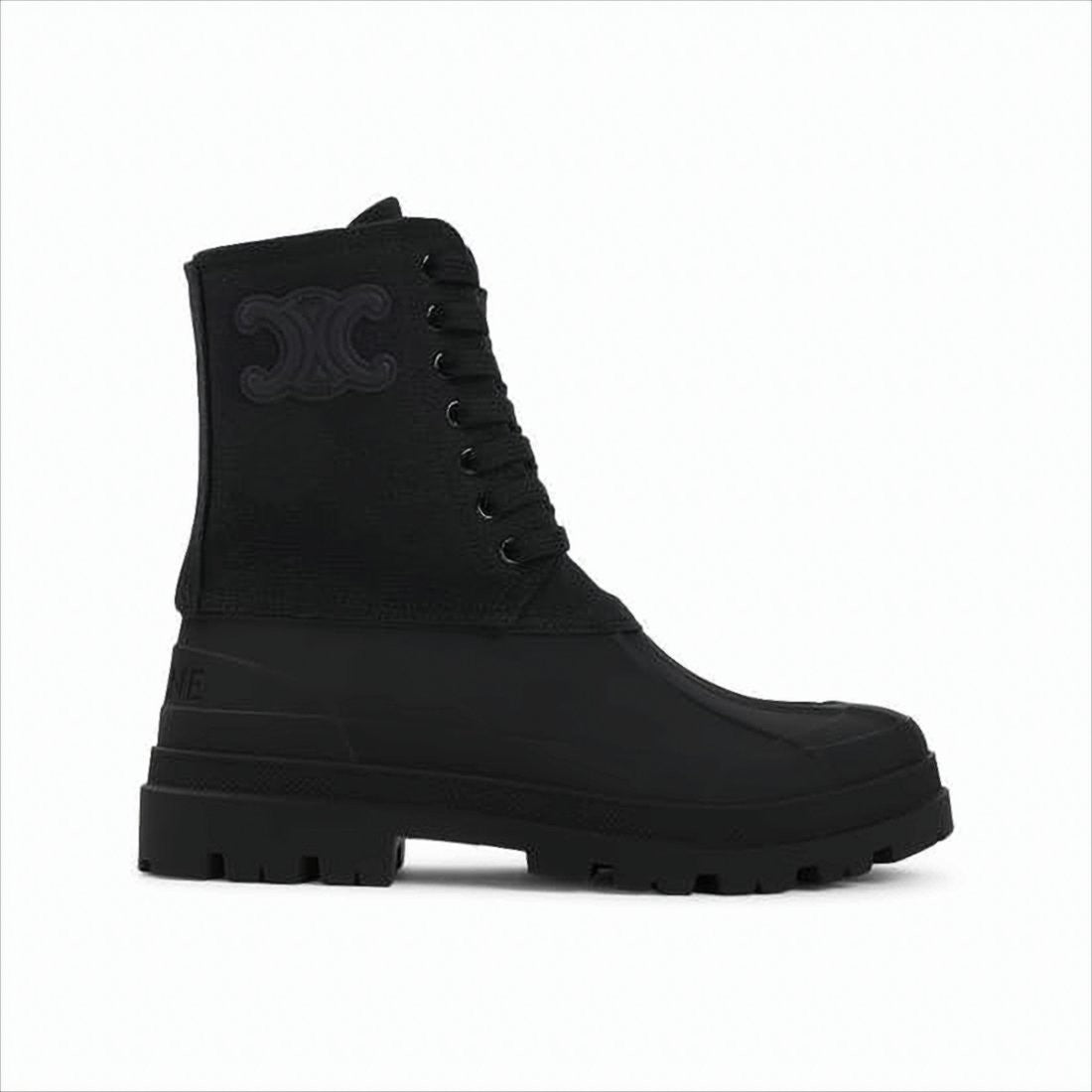 High-Top Celine Boots With Sturdy Rubber Sole