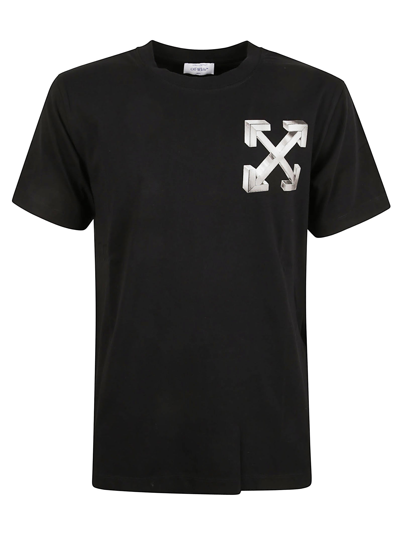Short-Sleeved T-Shirt with Choker Neckline