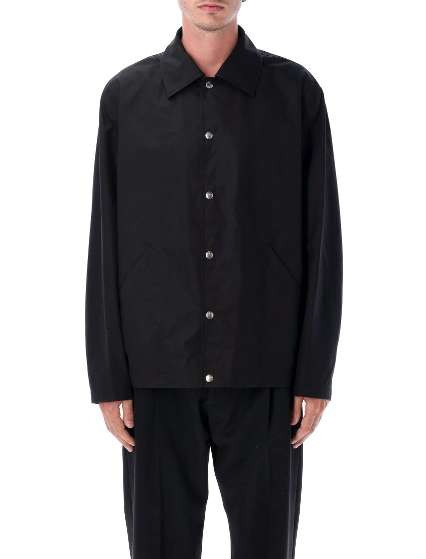 Relaxed Fit Black Cotton Jacket