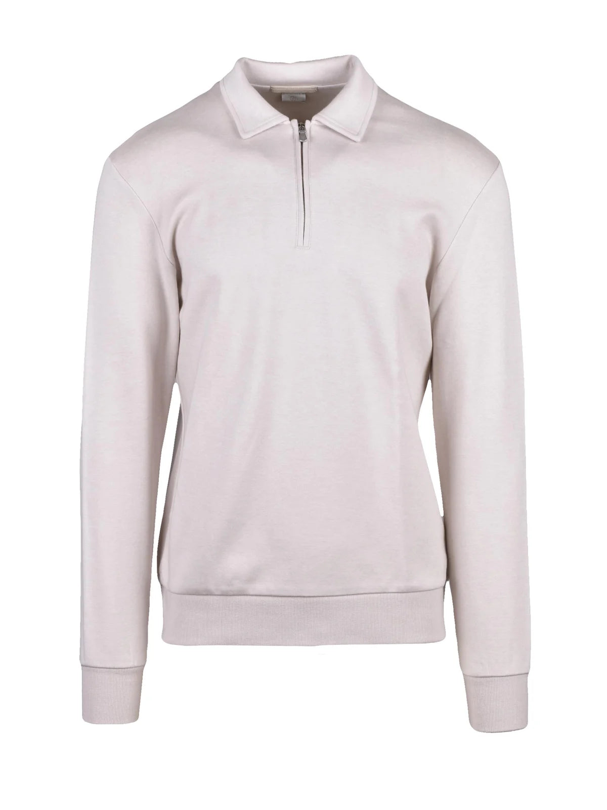 Beige Cotton Polyamide Cashmere Sweatshirt Polo