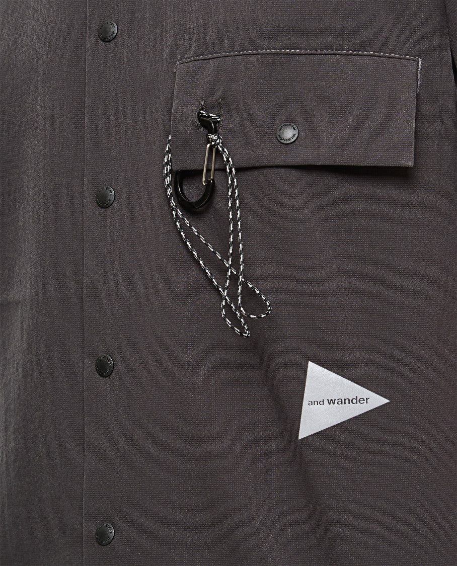 Short Sleeve Button-Down Shirt With Welt Pocket