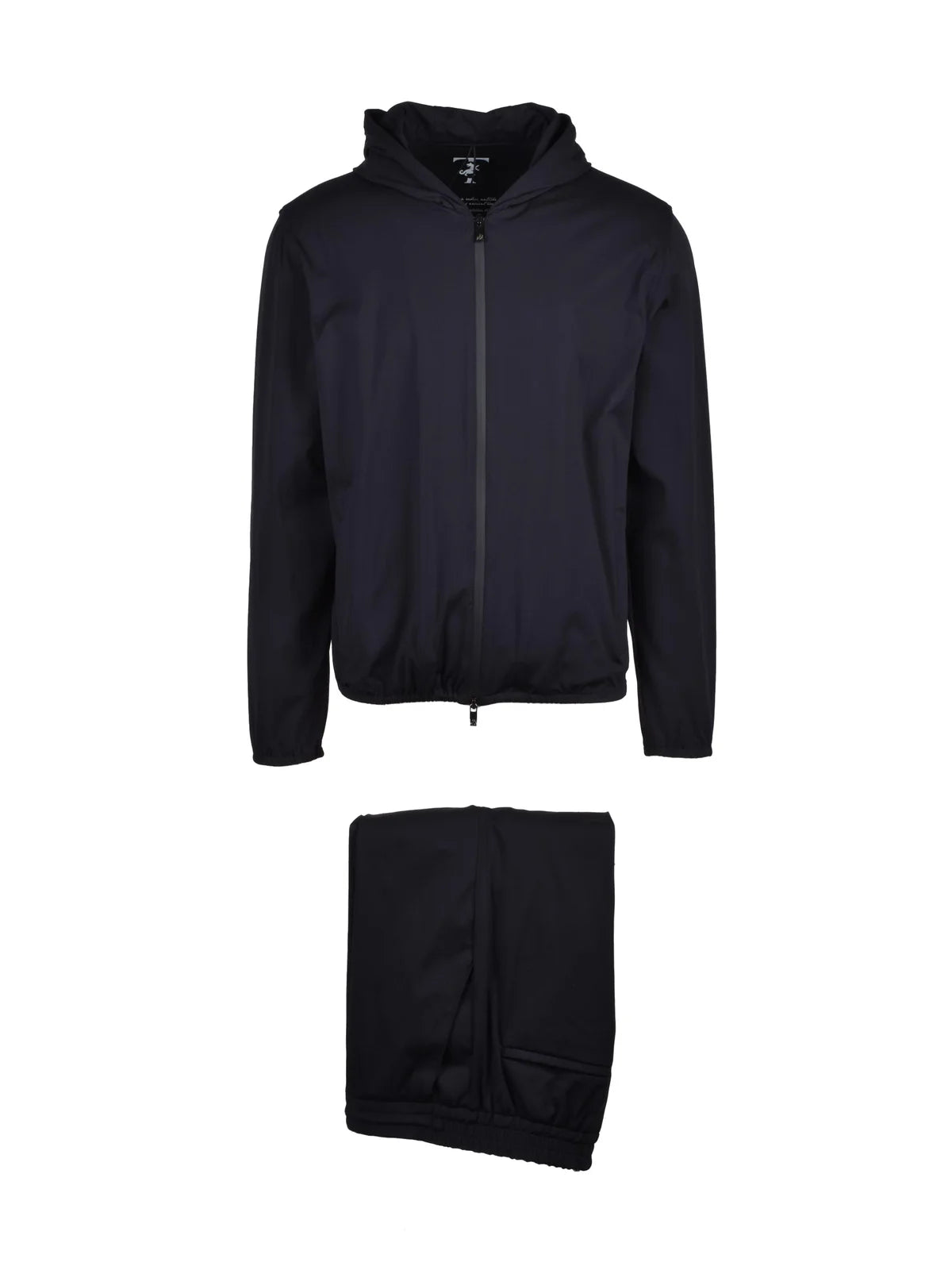 Black Polyamide Elastane Stretch Tracksuit