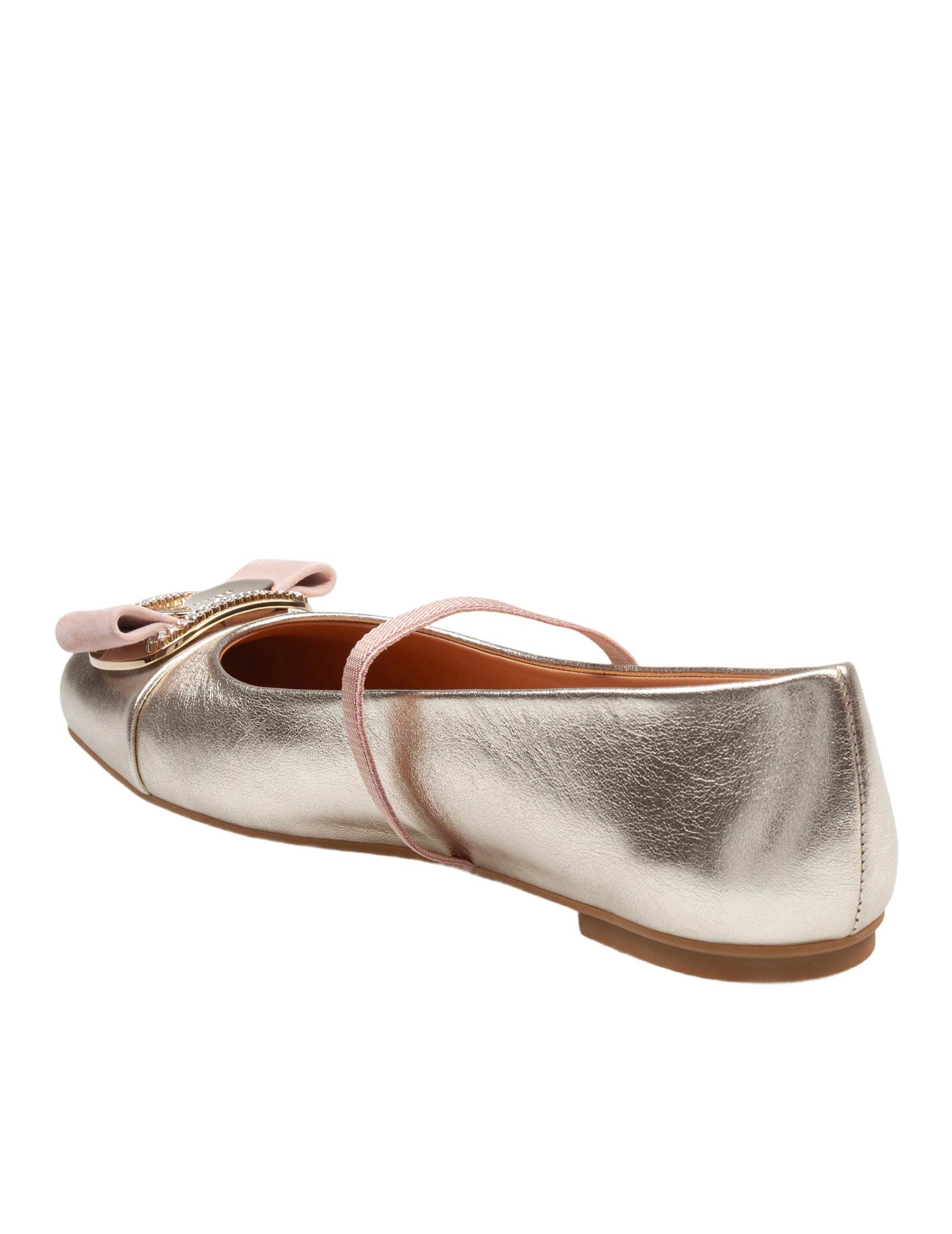 New Vara Ballerina Flats In Laminated Nappa