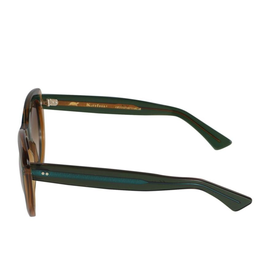 Sophia Rounded Cat-Eye Sunglasses with Glossy Finish