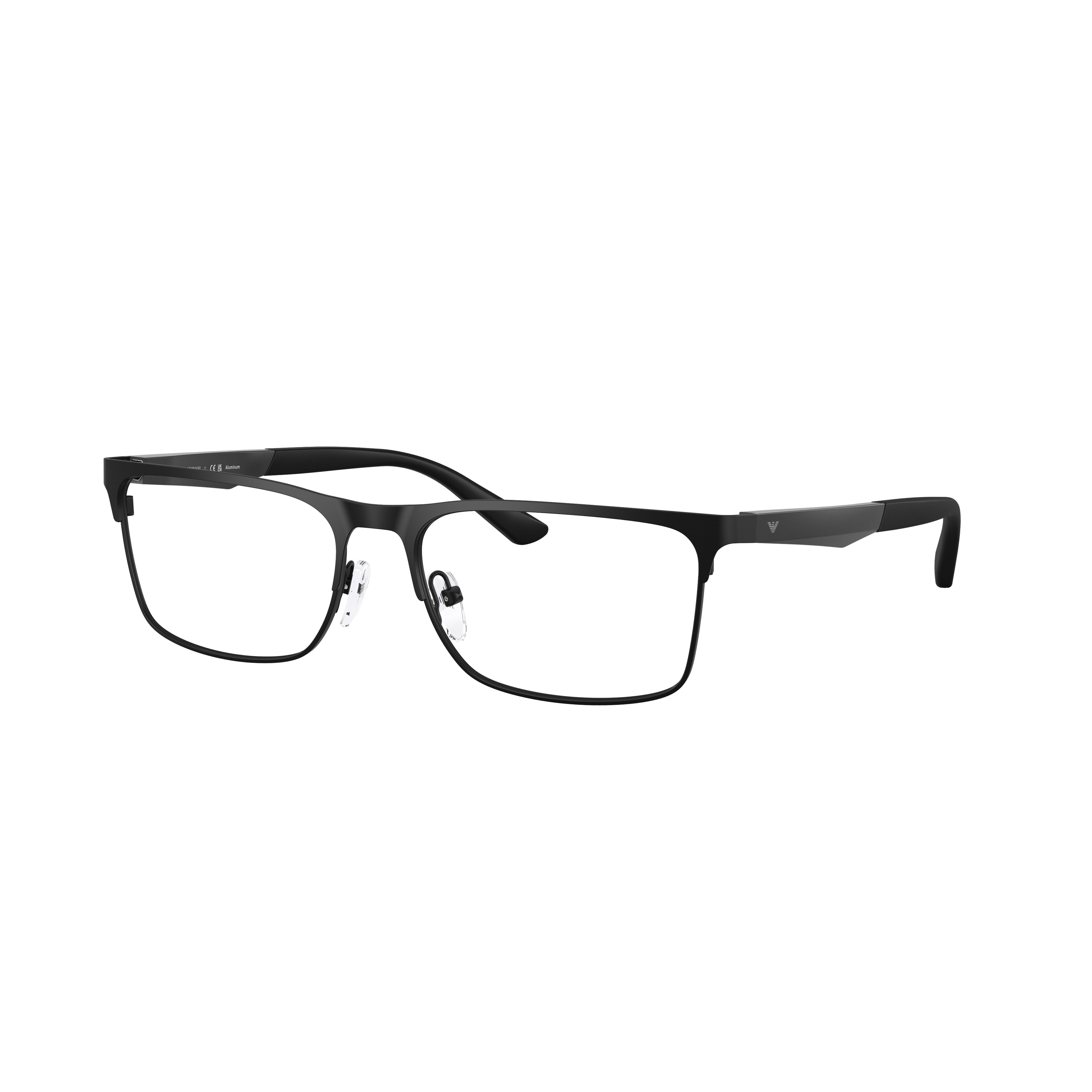 0ea1183 Matte Black Rectangular Eyeglasses with Adjustable Nose Pads