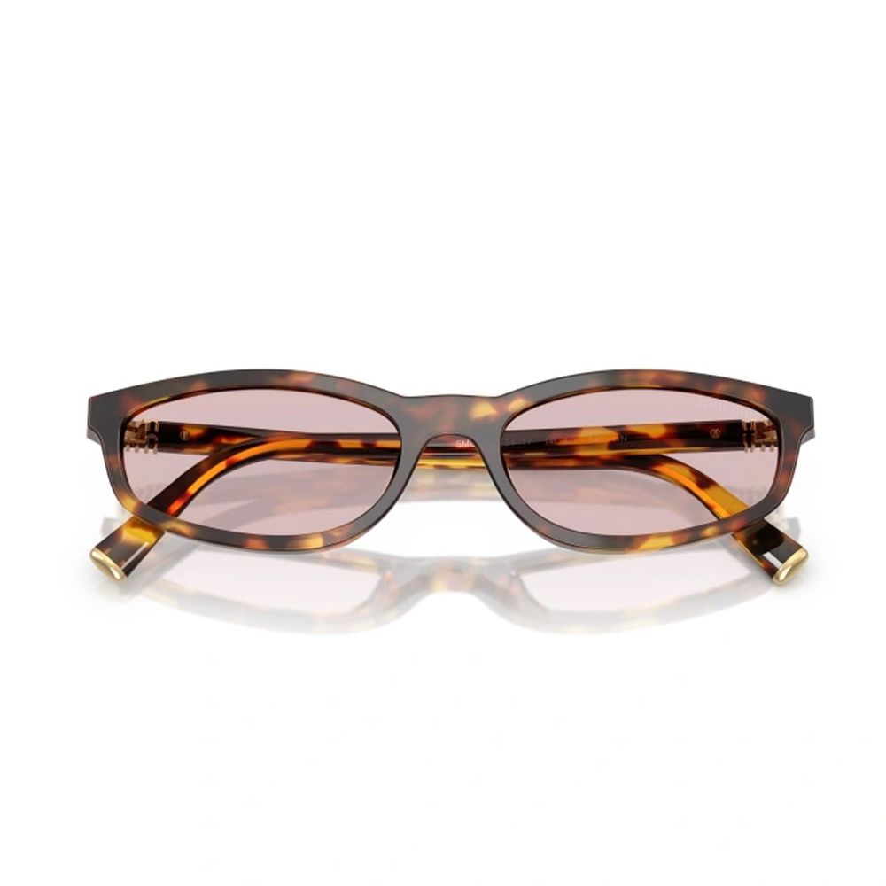 0Mu A06S Geometric Honey Havana Sunglasses