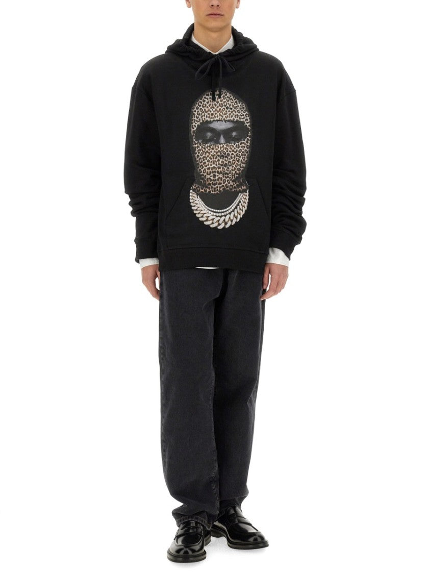 Leopard Mask Print Sweatshirt
