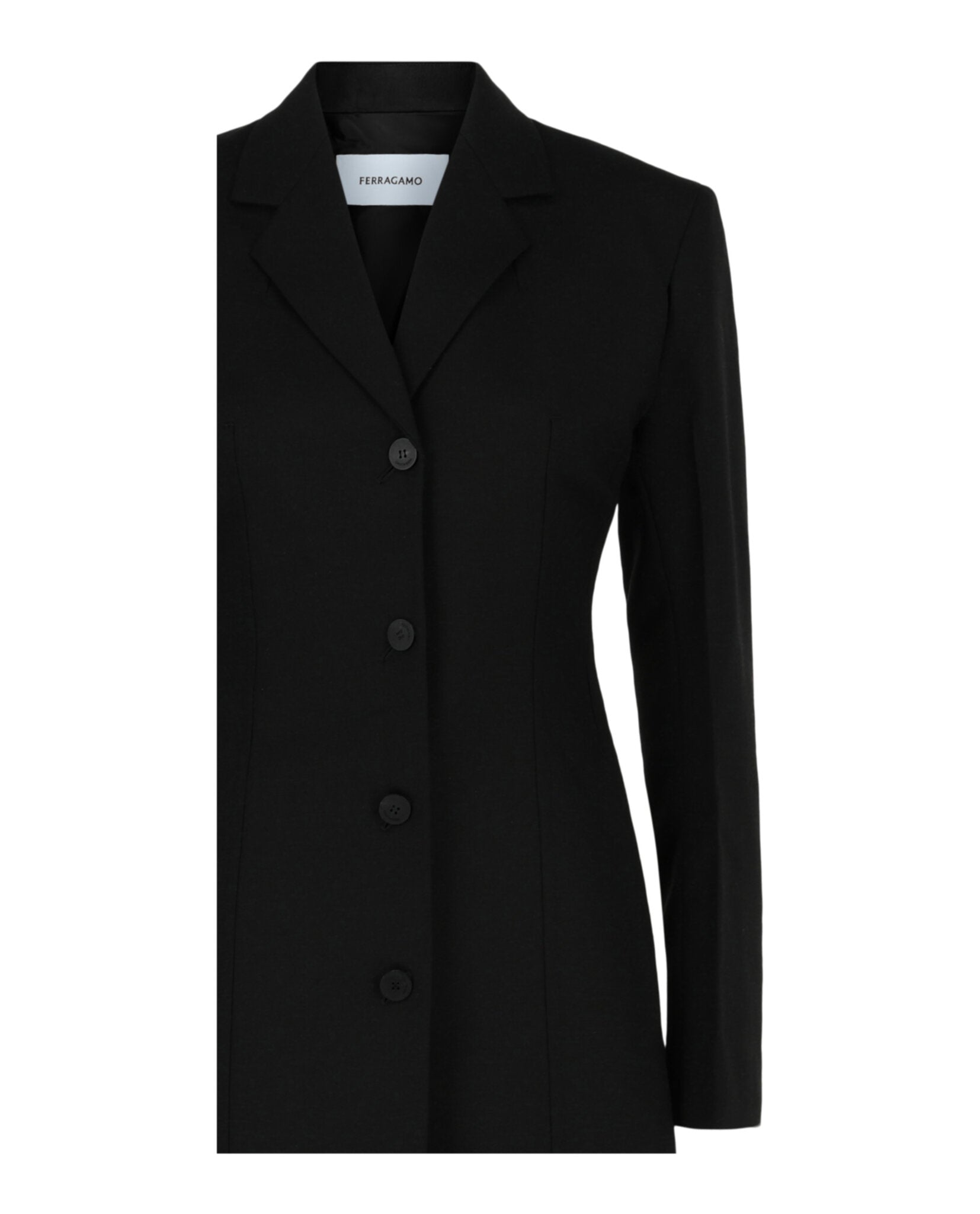 Tailored Coat with Classic Notched Lapels
