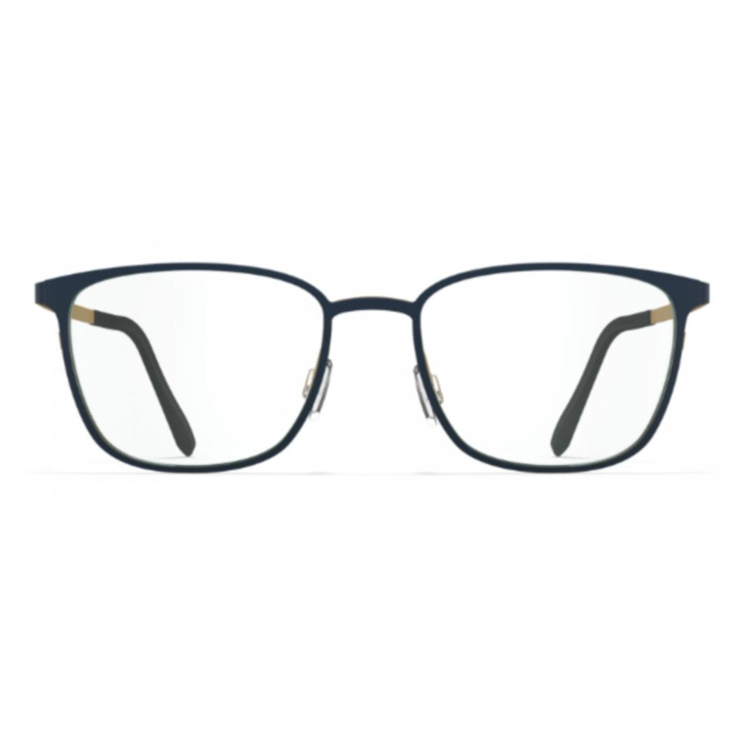 Bf1050 Skagen Rectangular Beta Titanium Eyeglasses with Gold Accents