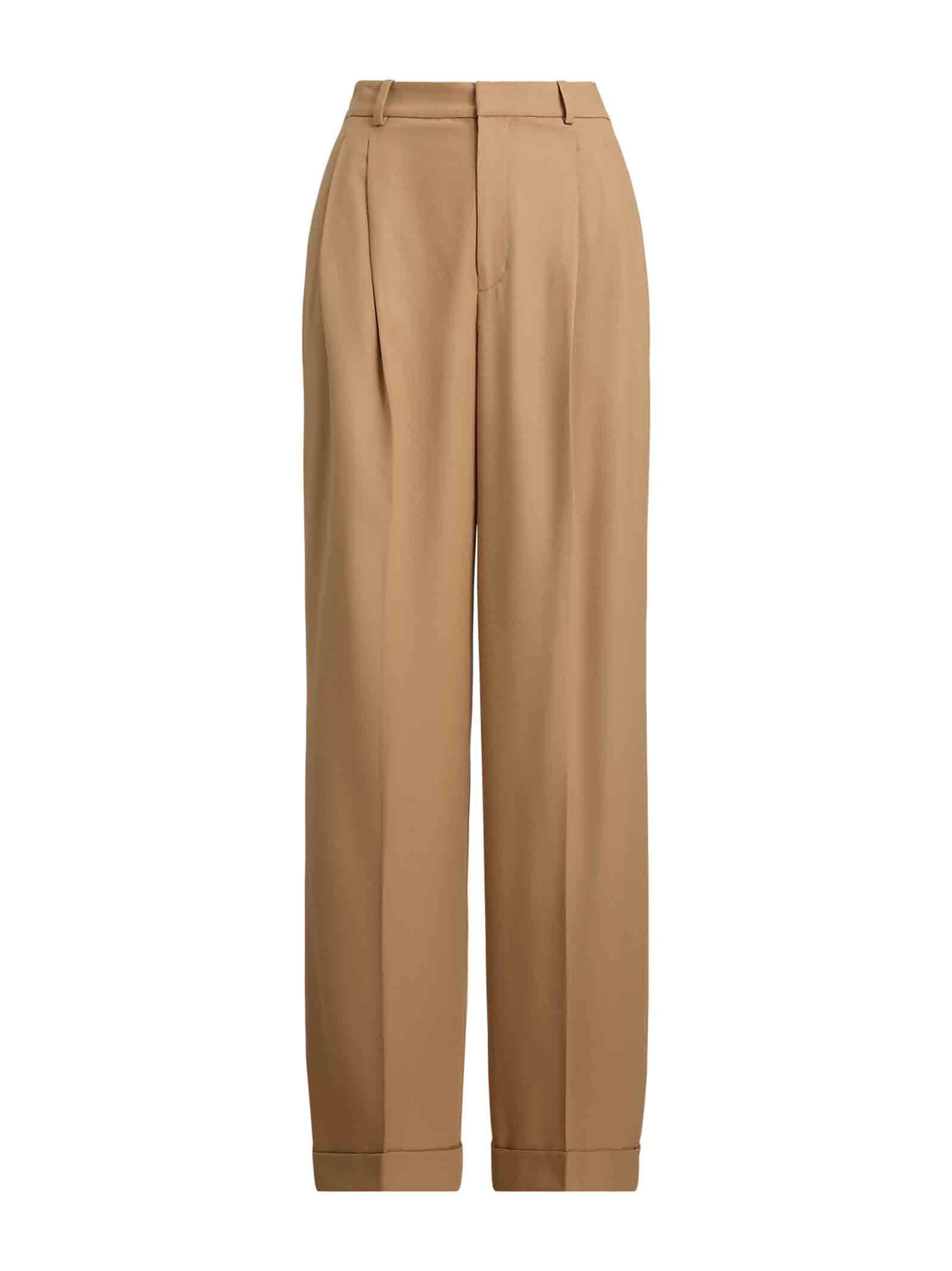 Wide-Leg Trousers With Two-Pleat Design
