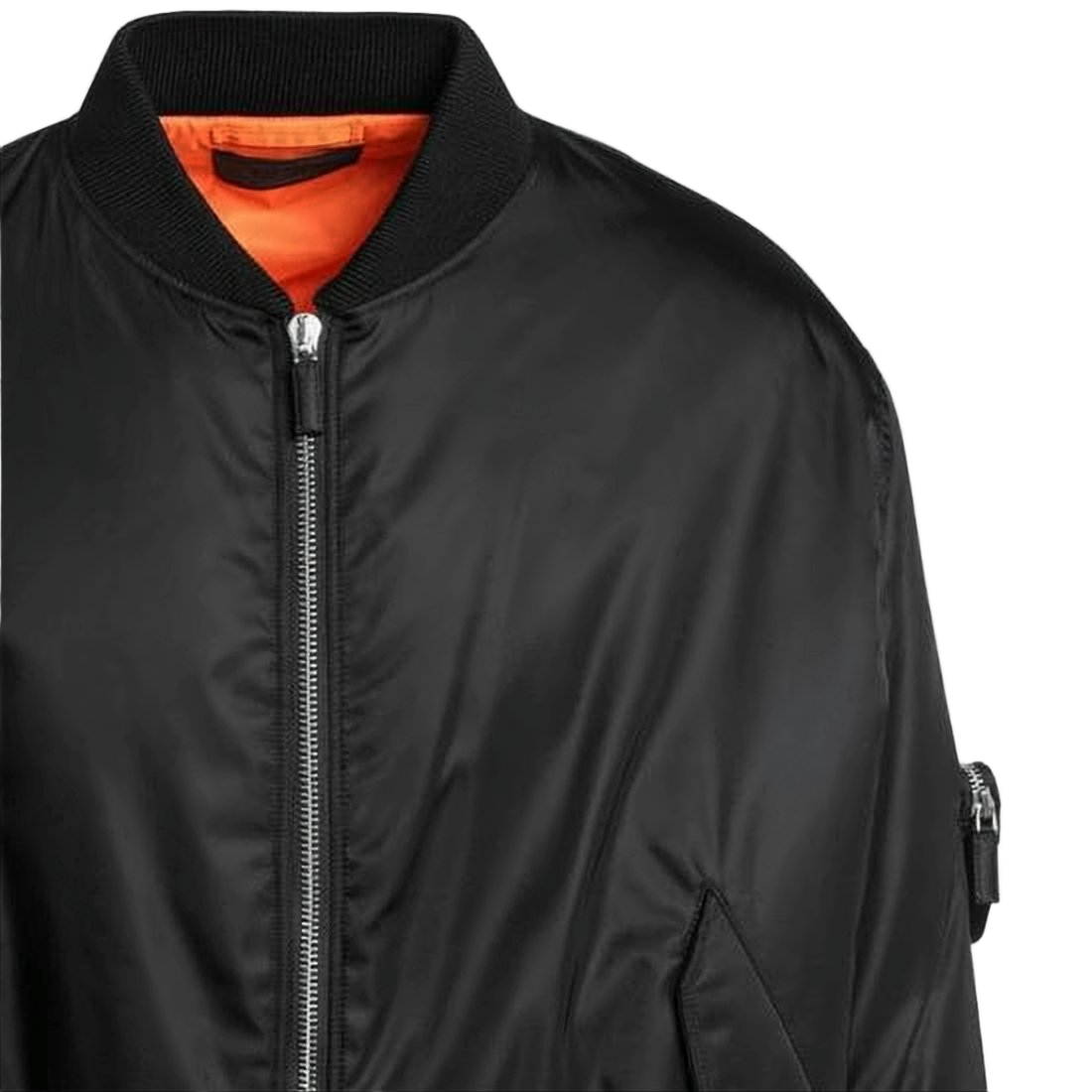 Bomber-Style Jacket with Distinctive Sleeve Pocket