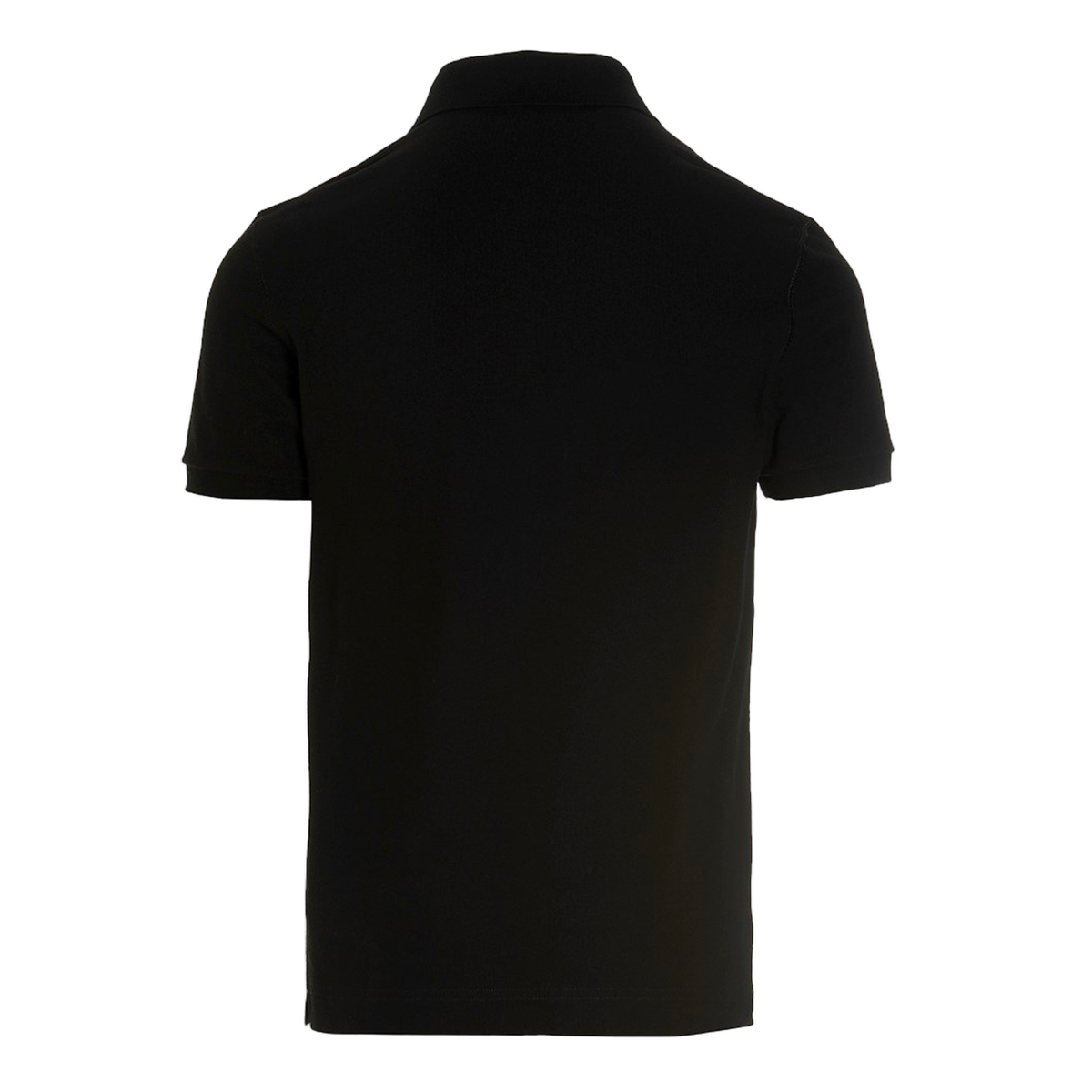 Classic Black Polo Shirt with Traditional Collar