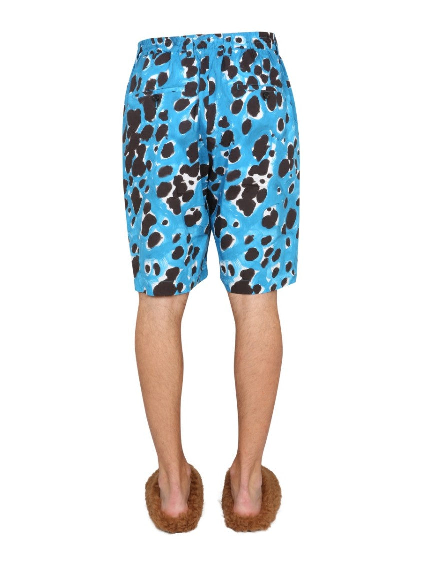 Bermuda Shorts With Pop Dots Print