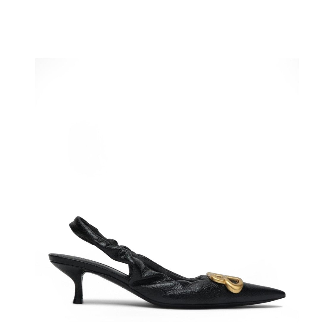 Monaco Slingback Bb With Pointed Toe And Gold Accent