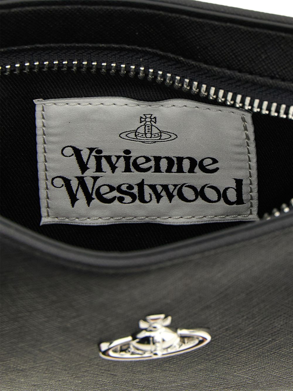Black Top Zip Adjustable Leather Bag