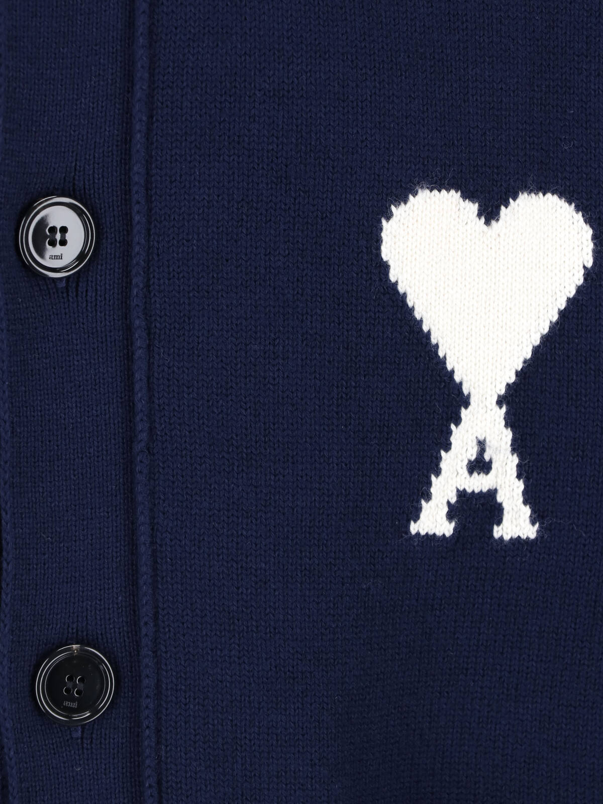 Blue Ami De Coeur Round Neck Cardigan