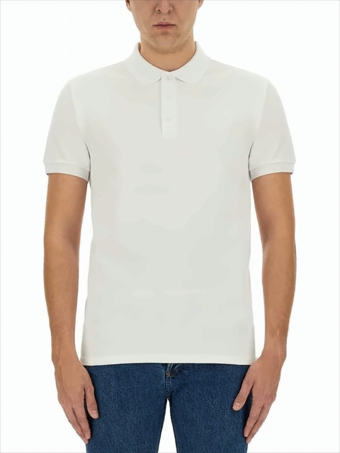 Short-Sleeve Polo Shirt with Traditional Collar