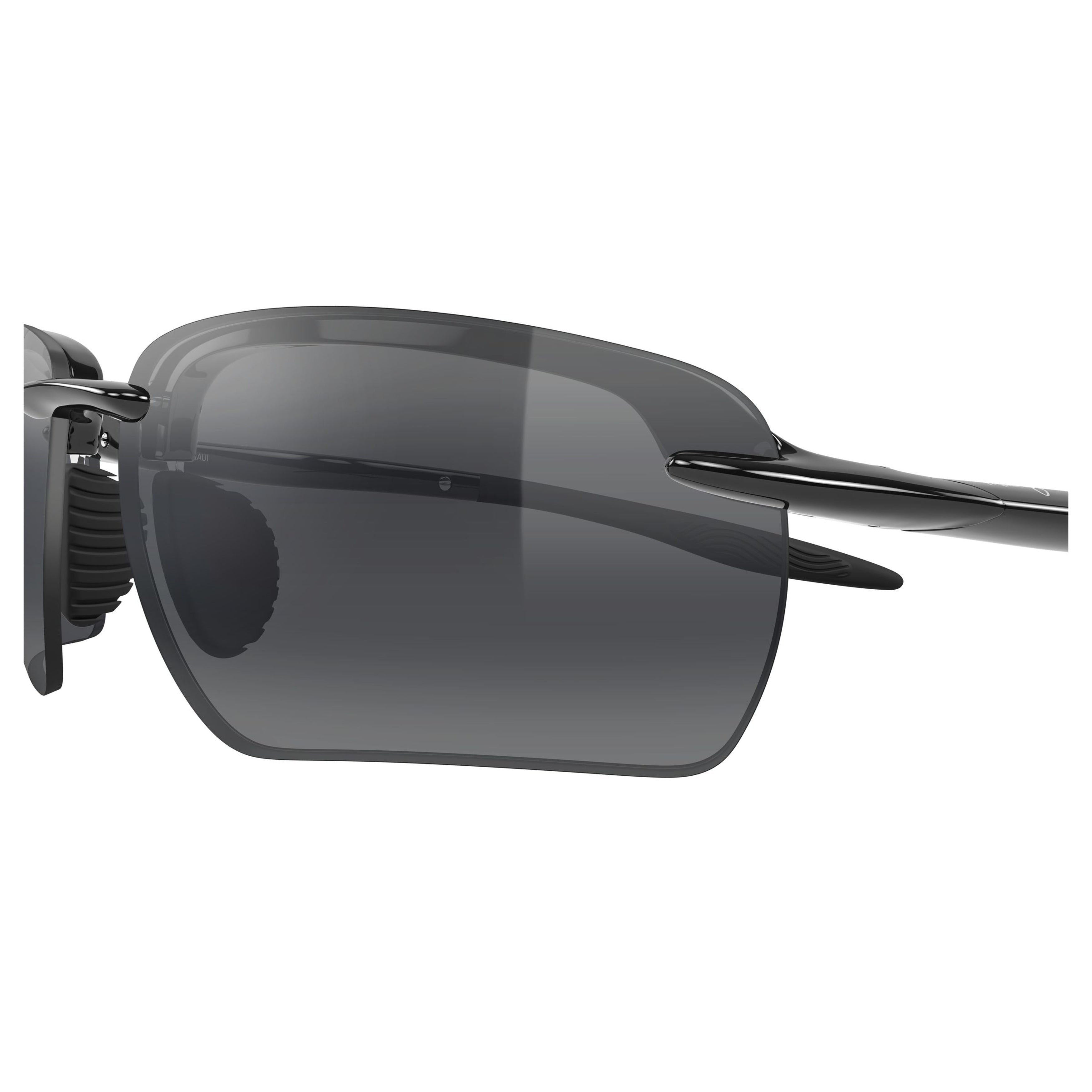 Hookipa Ultra G Rimless Black Sunglasses with Rectangular Lenses