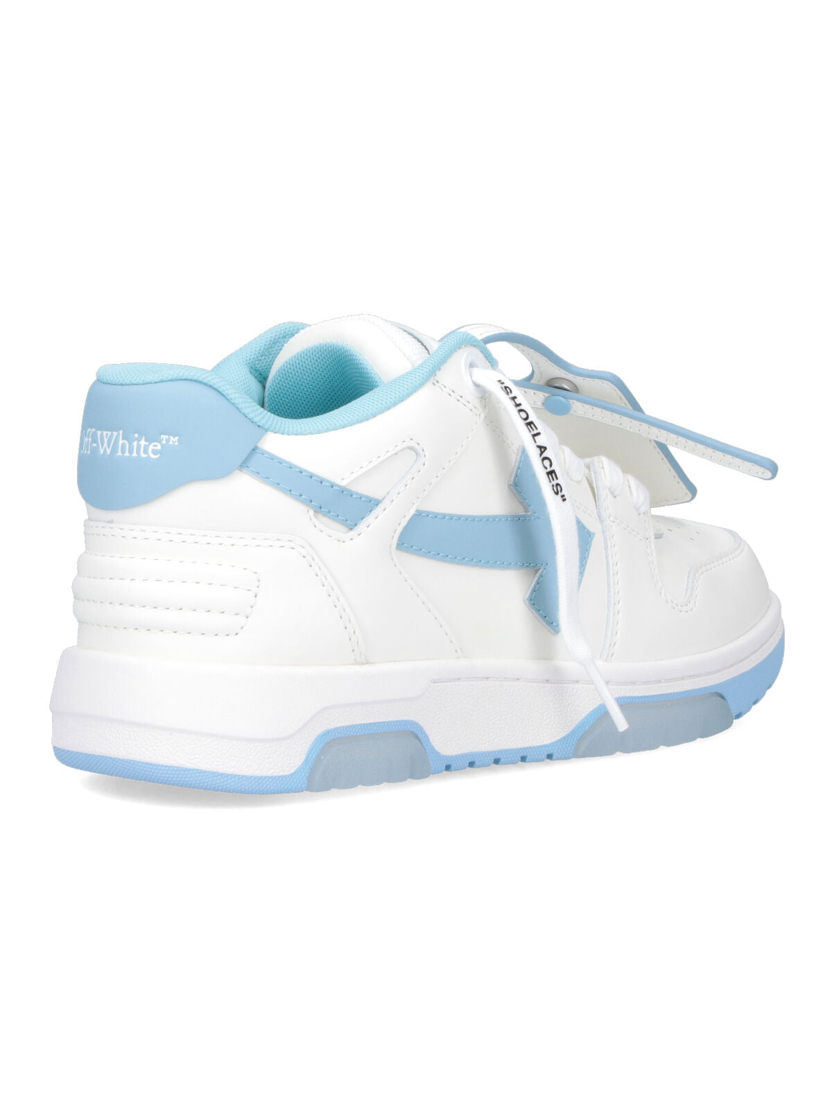 Rounded Toe Low-Top Sneakers With Iconic Details And Blue Accents