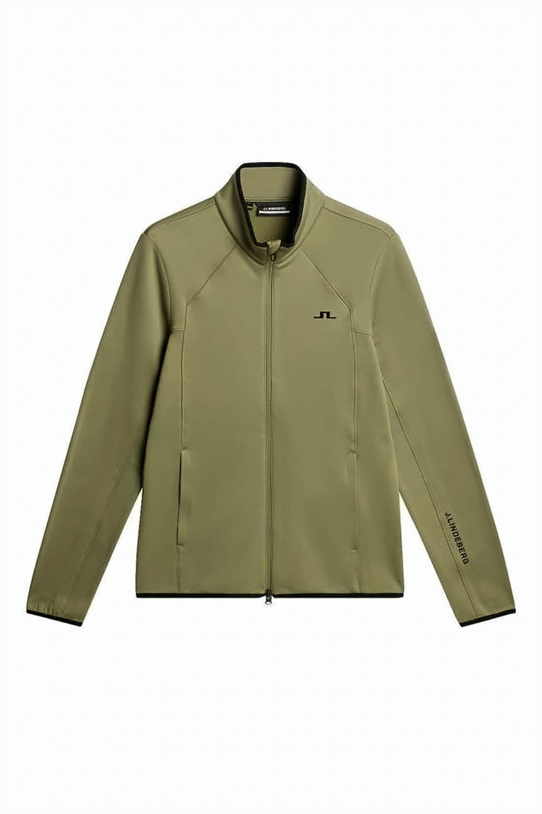 Zip-Up Jacket with High Collar