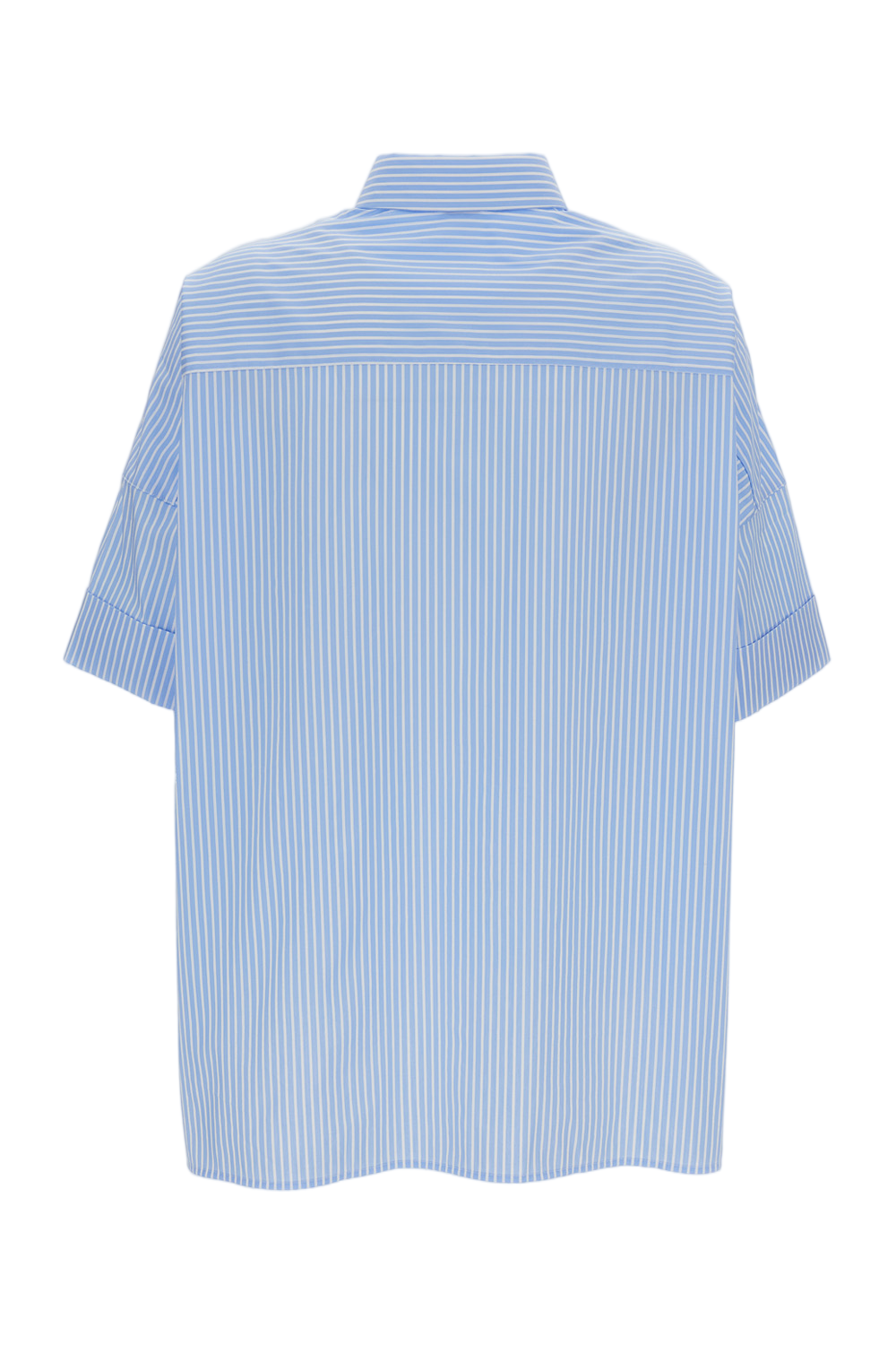 Vertical Striped Button-Up Shirt