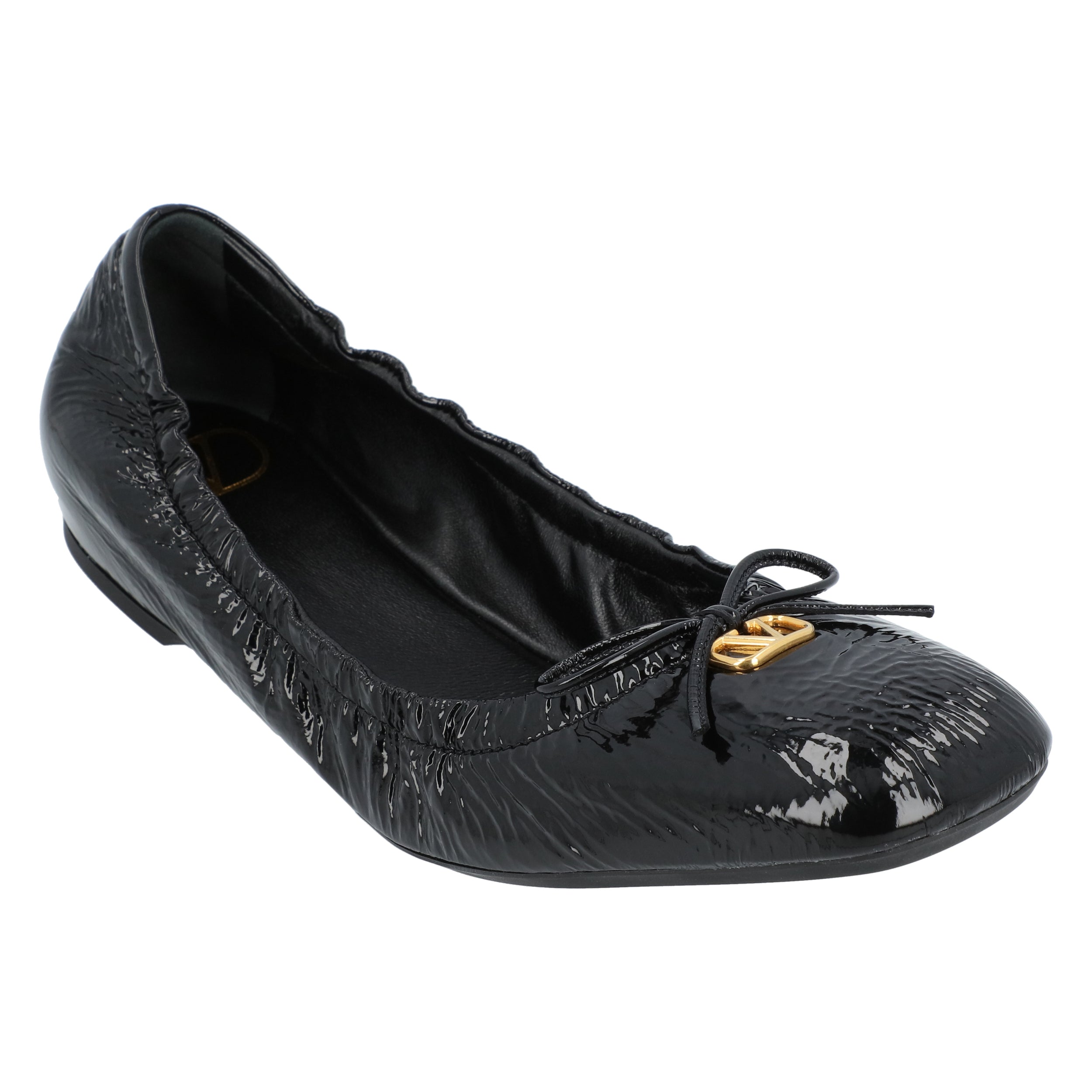 Vlogo Signature Ruched Slip-On Ballerina