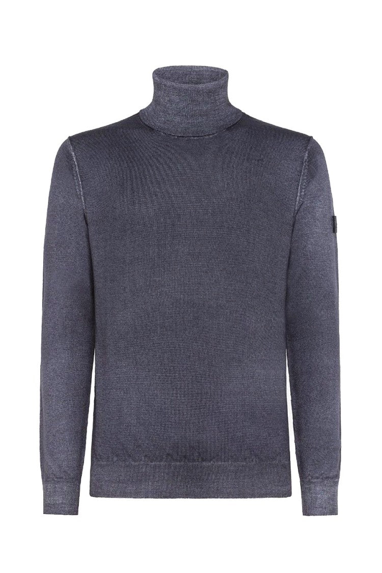 Classic Blue Wool Sweater