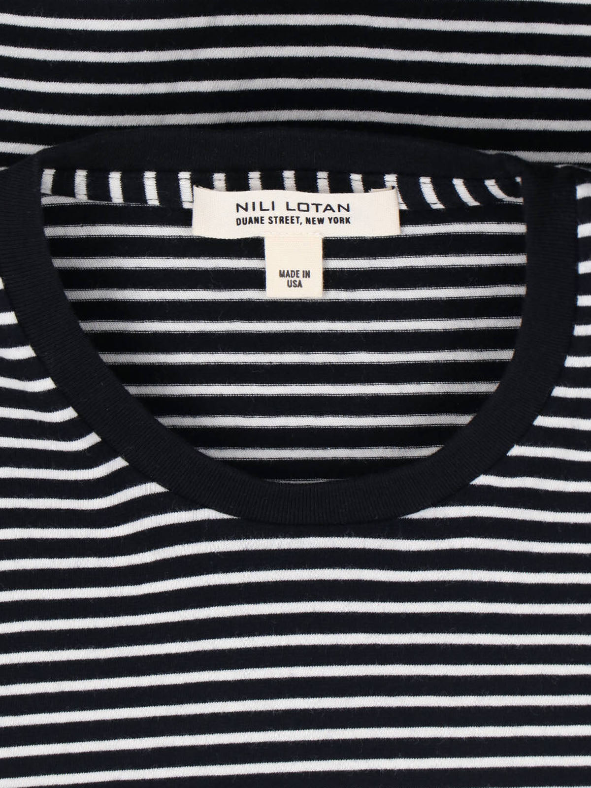 Black T-Shirt with Round Neckline and Short Sleeves
