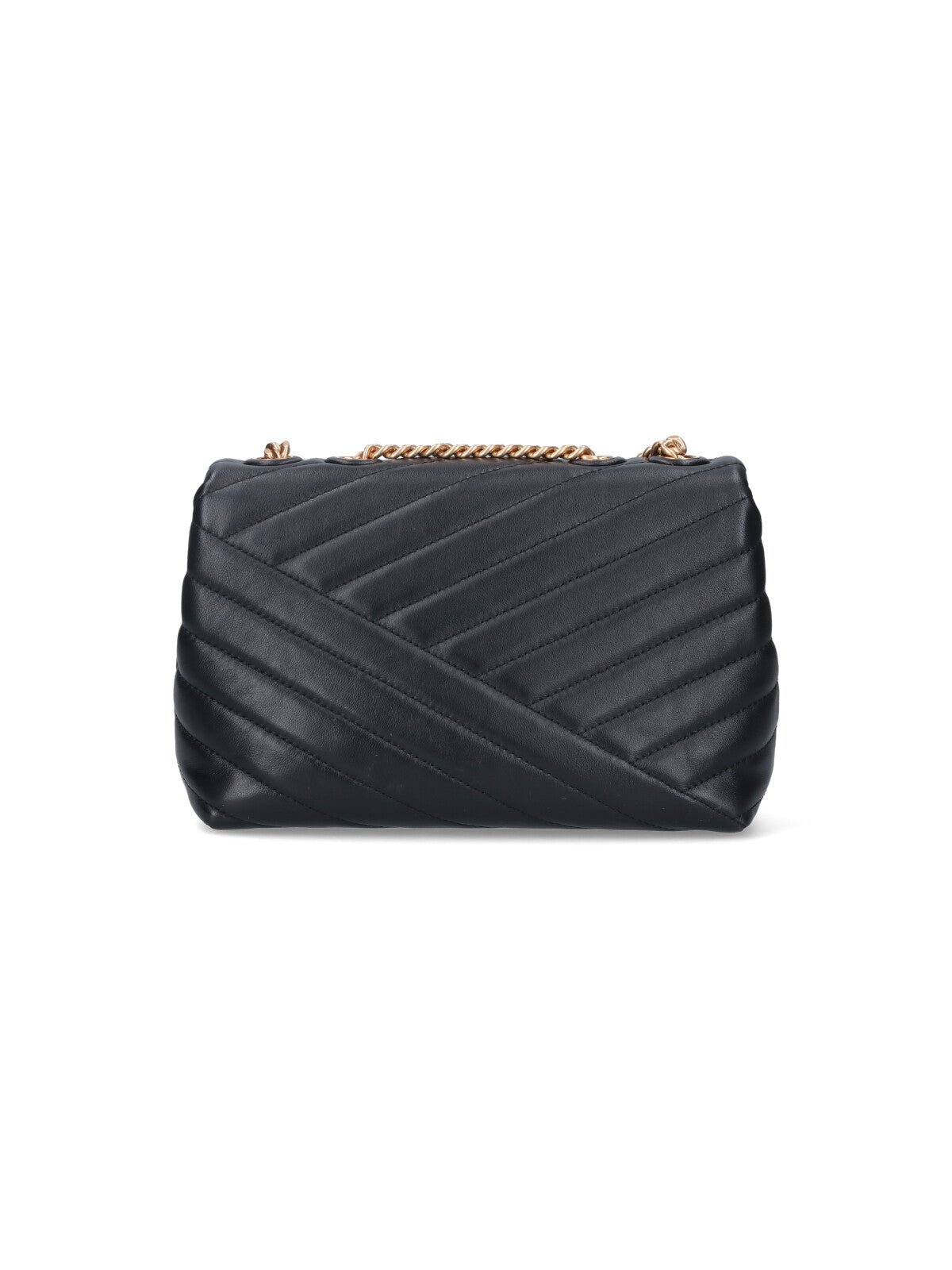 "Kira" Small Shoulder Bag, In Black Lambskin
