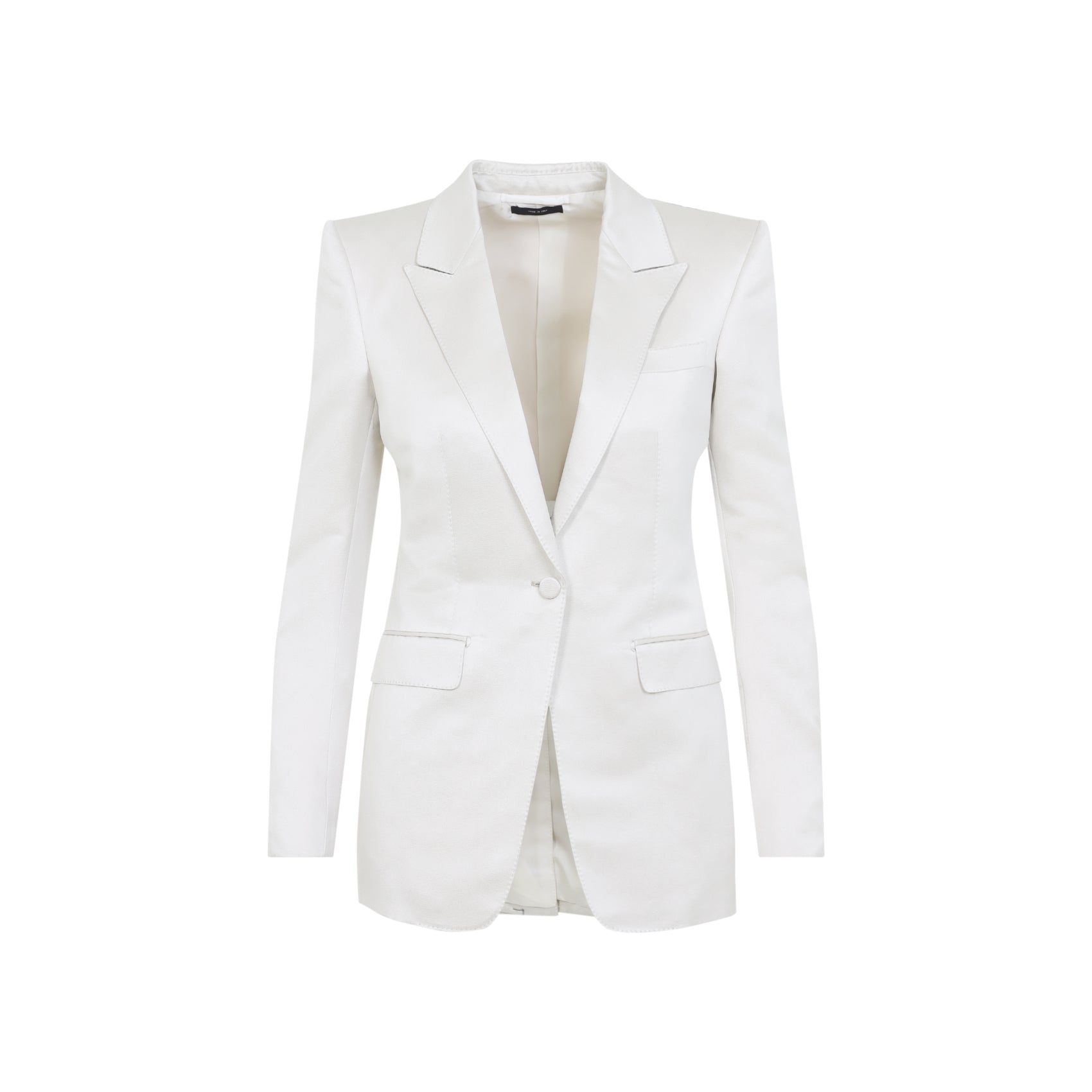 Chic Tailored Jacket In Cotton-Silk Blend