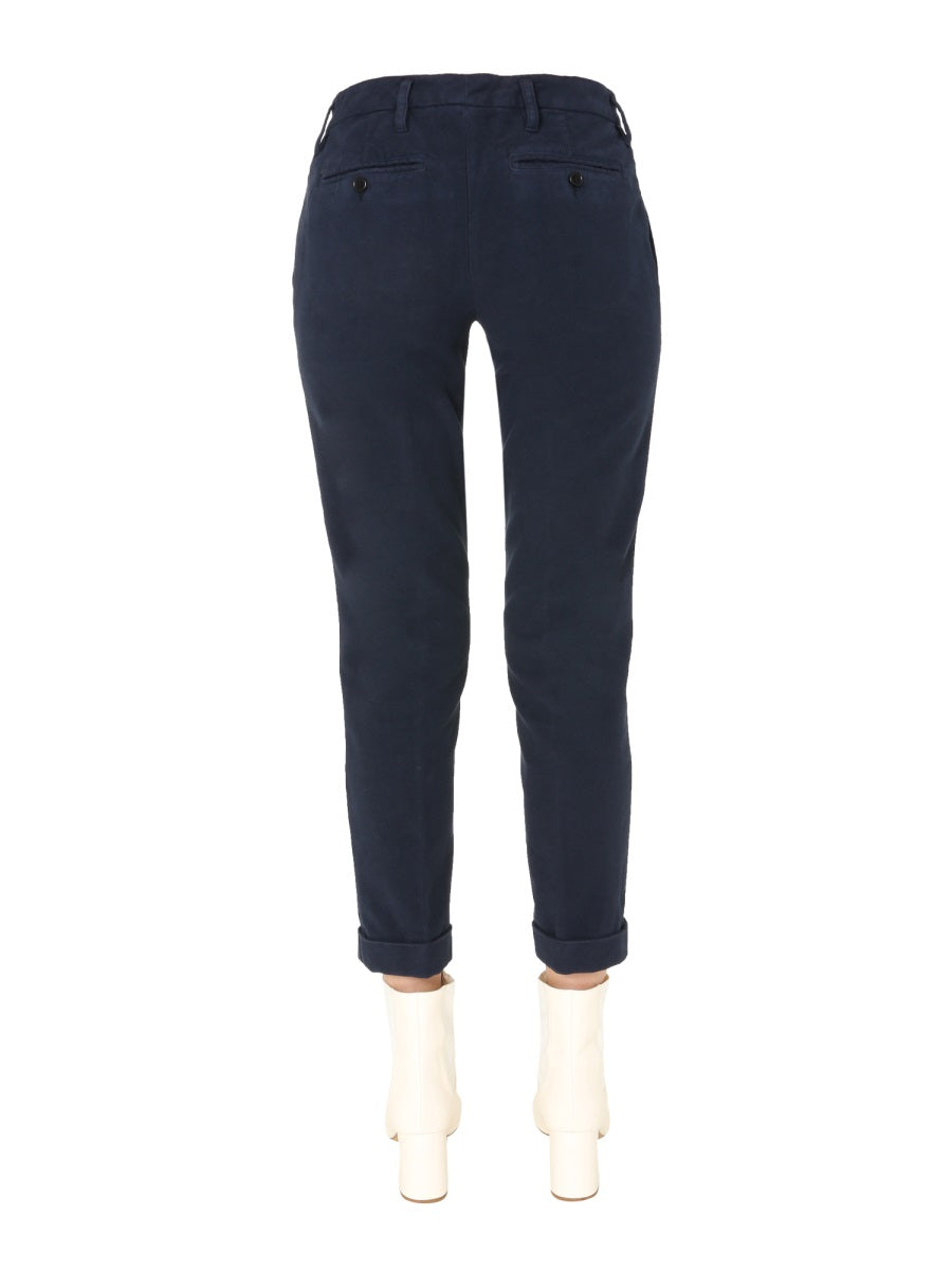 Slim Fit Stretch Cotton Trousers