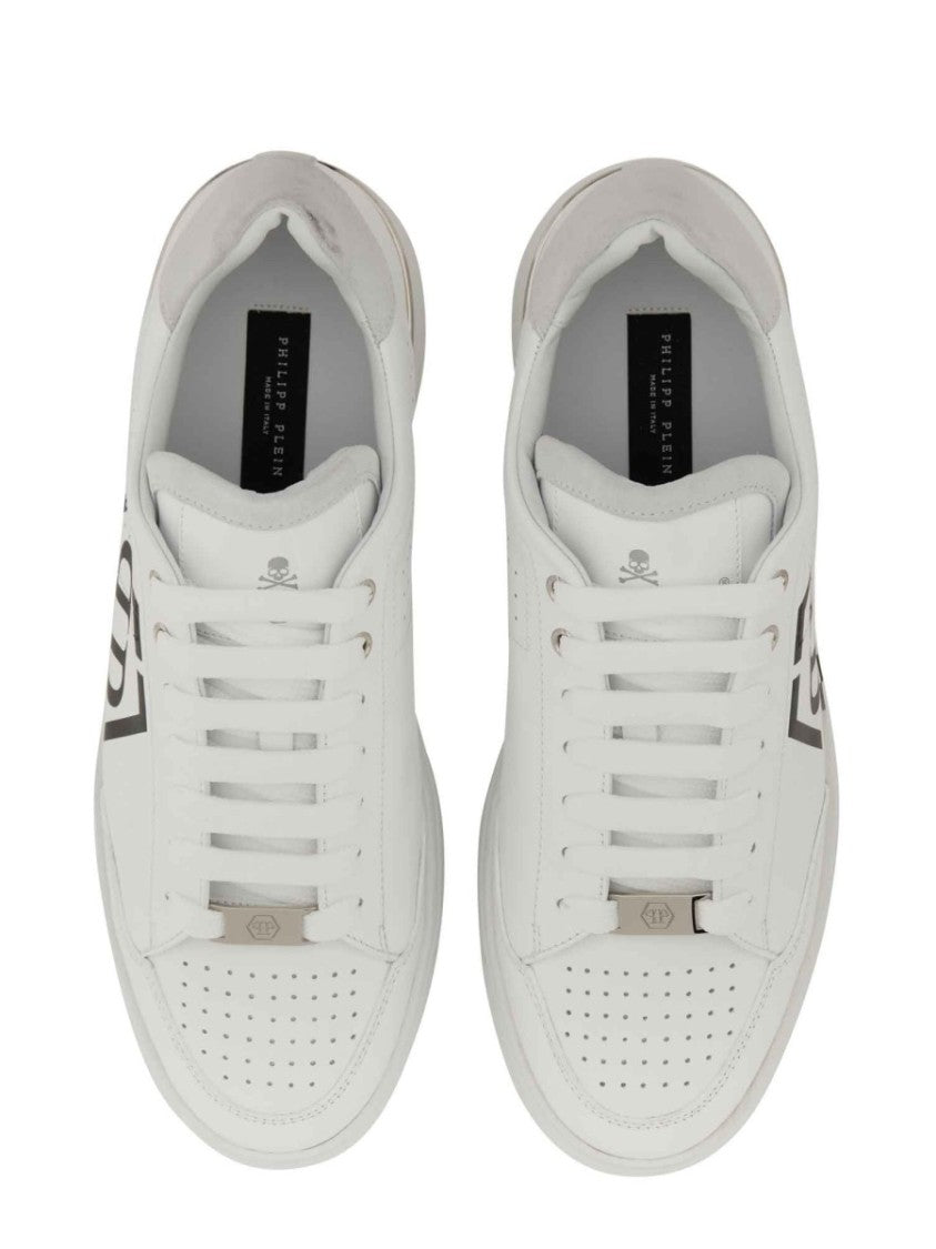 High-Quality Cow Leather Sneakers With Logo
