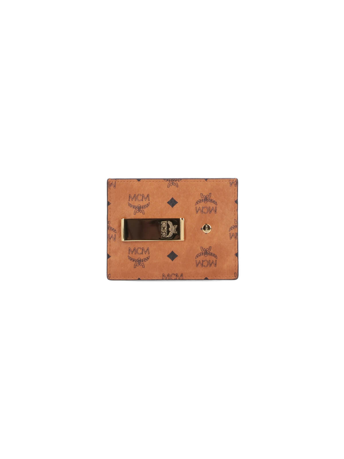 Brown Visetos Eco-Leather Money Clip Card Holder