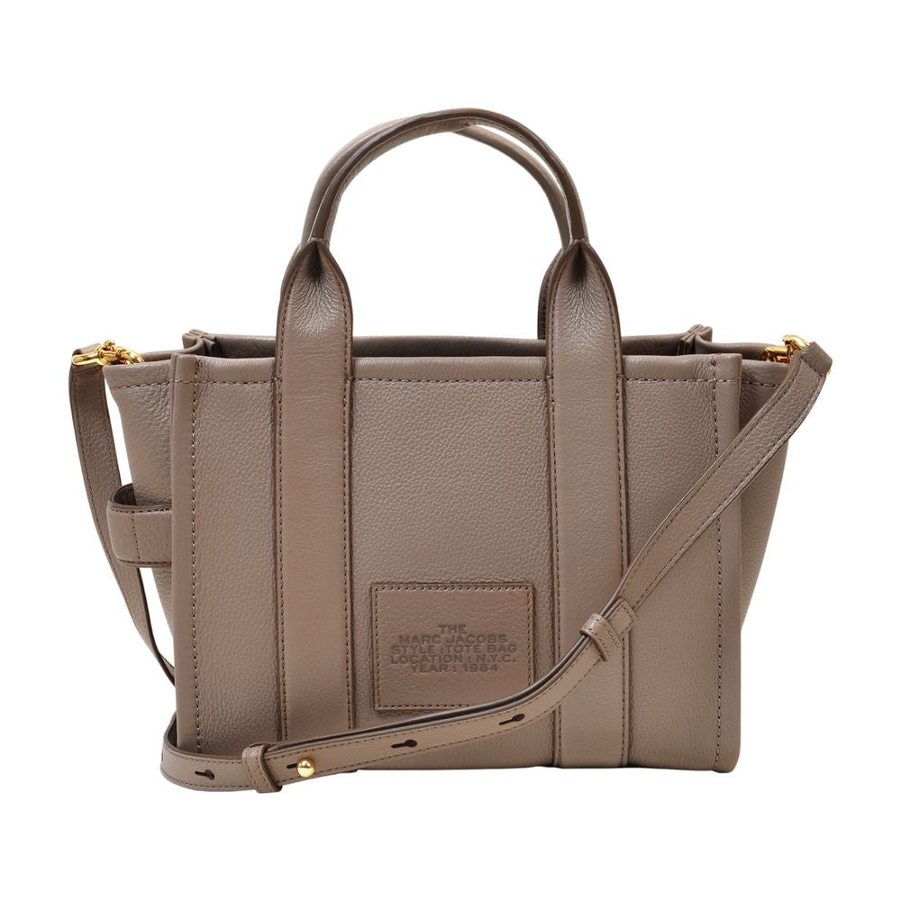 The Small Tote Bag - Cement - Leather