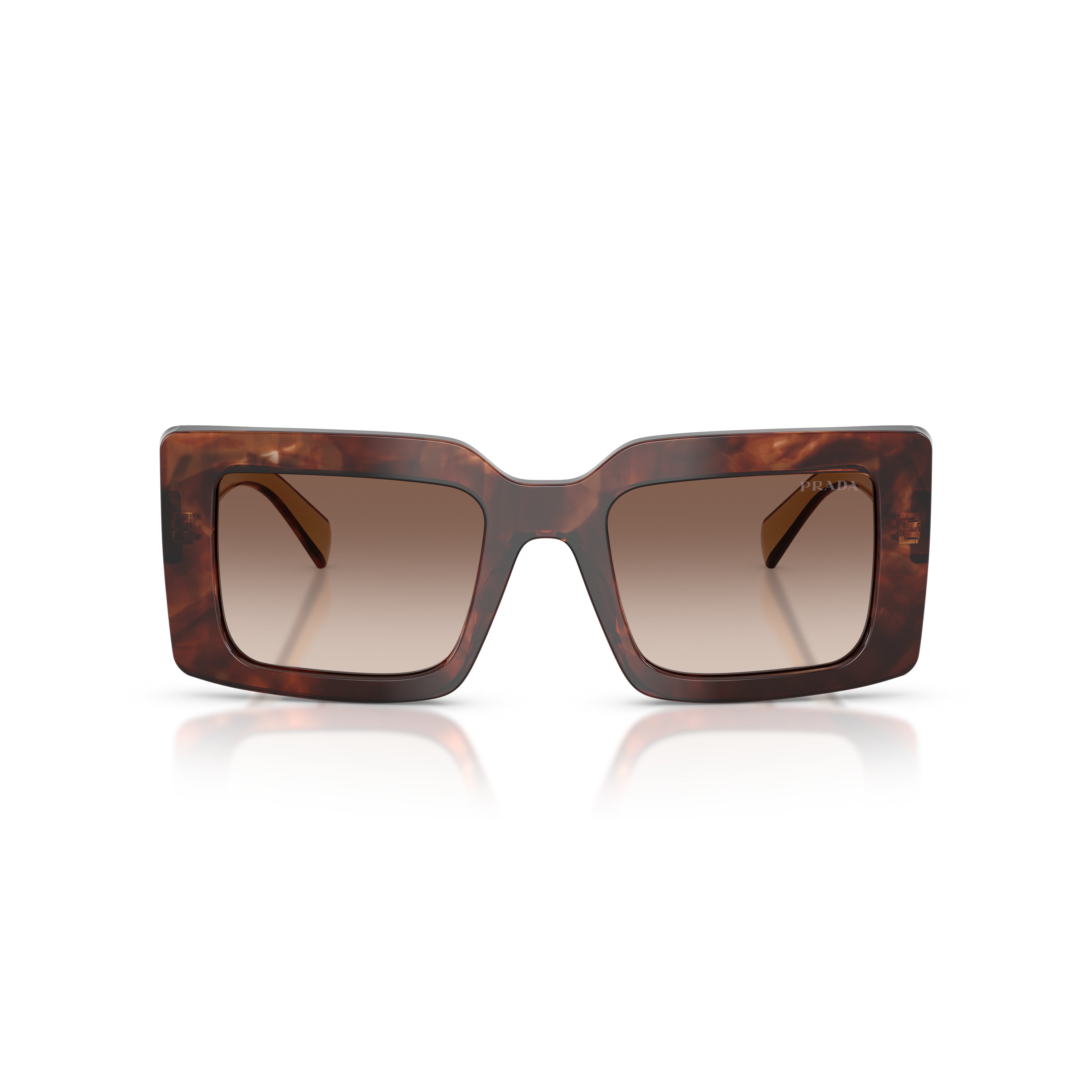 0pr D01s Oversized Rectangular Tortoiseshell Sunglasses