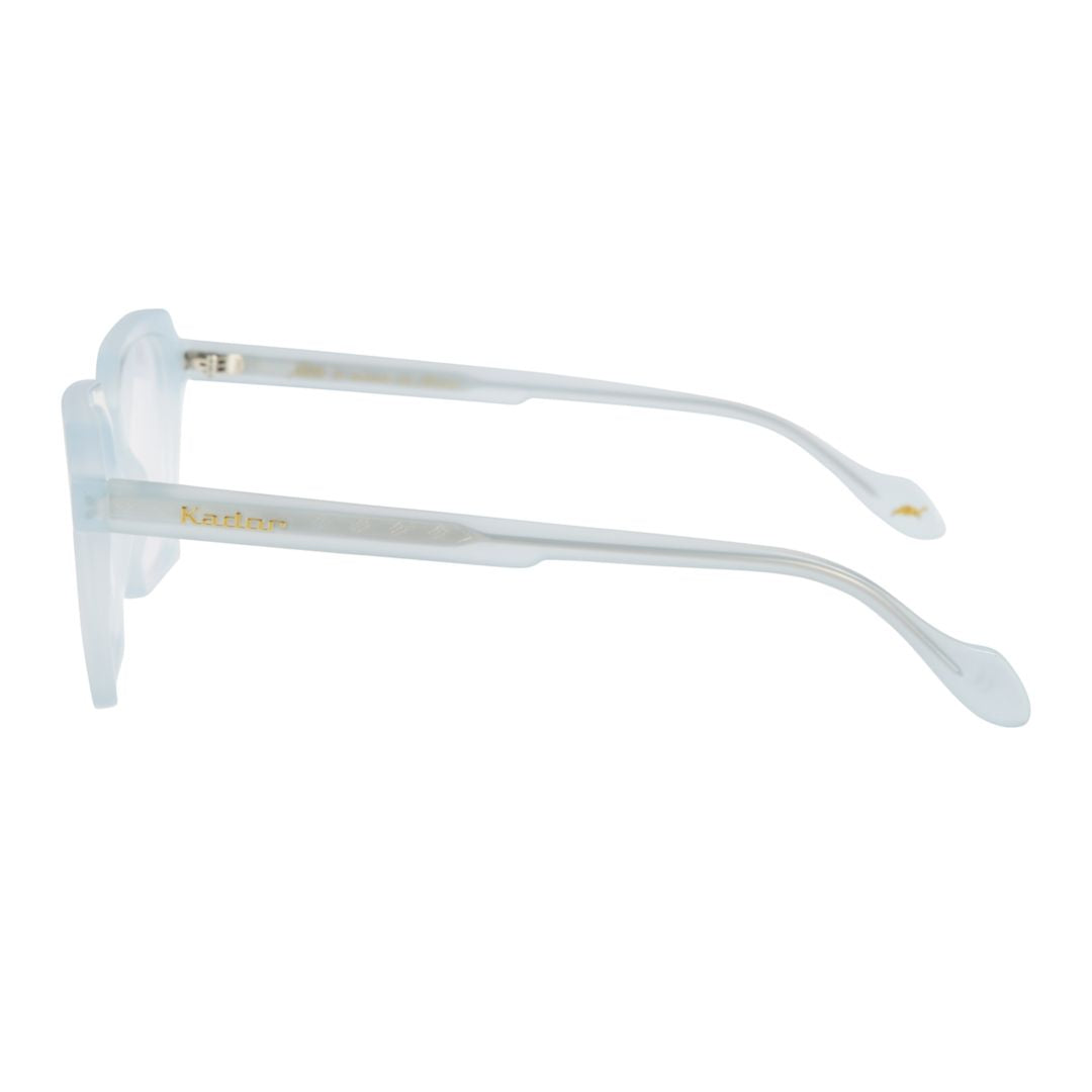 Kallima Light Translucent Frosted Eyeglasses with Tapered Temples