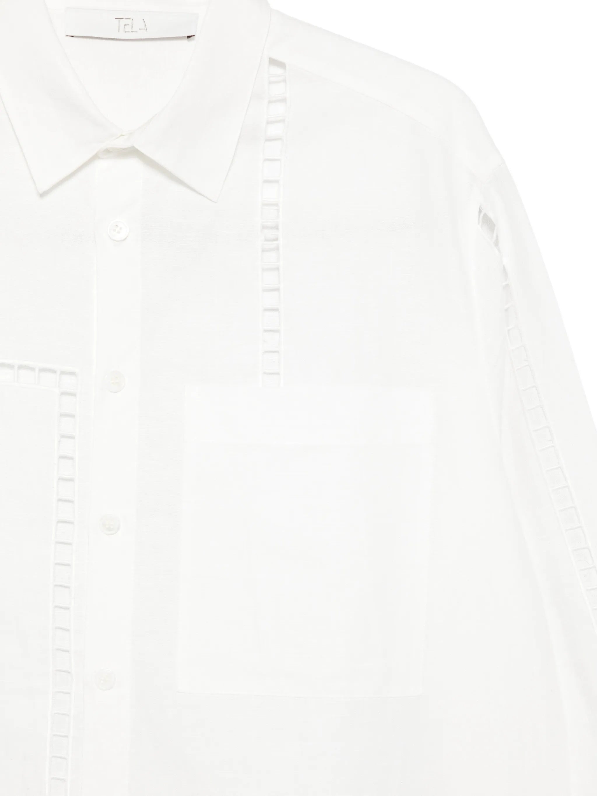 White Mindy Relaxed Fit Cotton Shirt