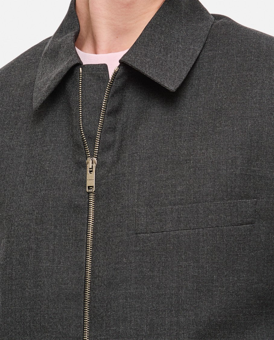 Zipped Short Structured Jacket
