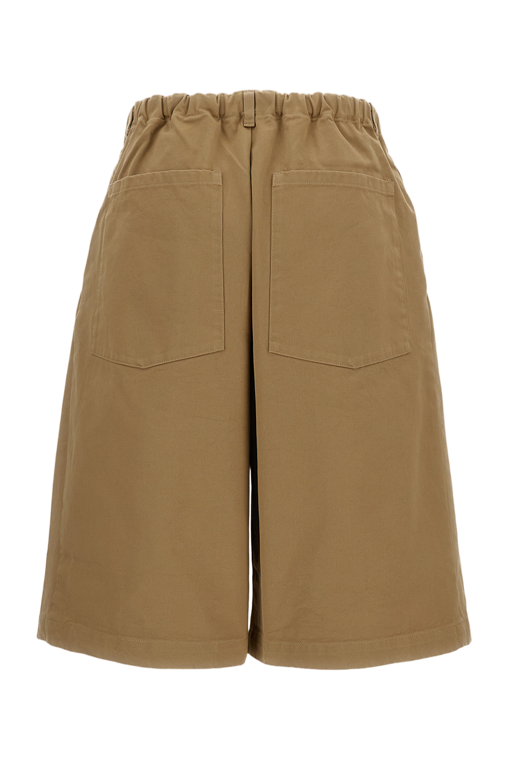 Mid-Thigh Brown Tailored Shorts with Classic Fit