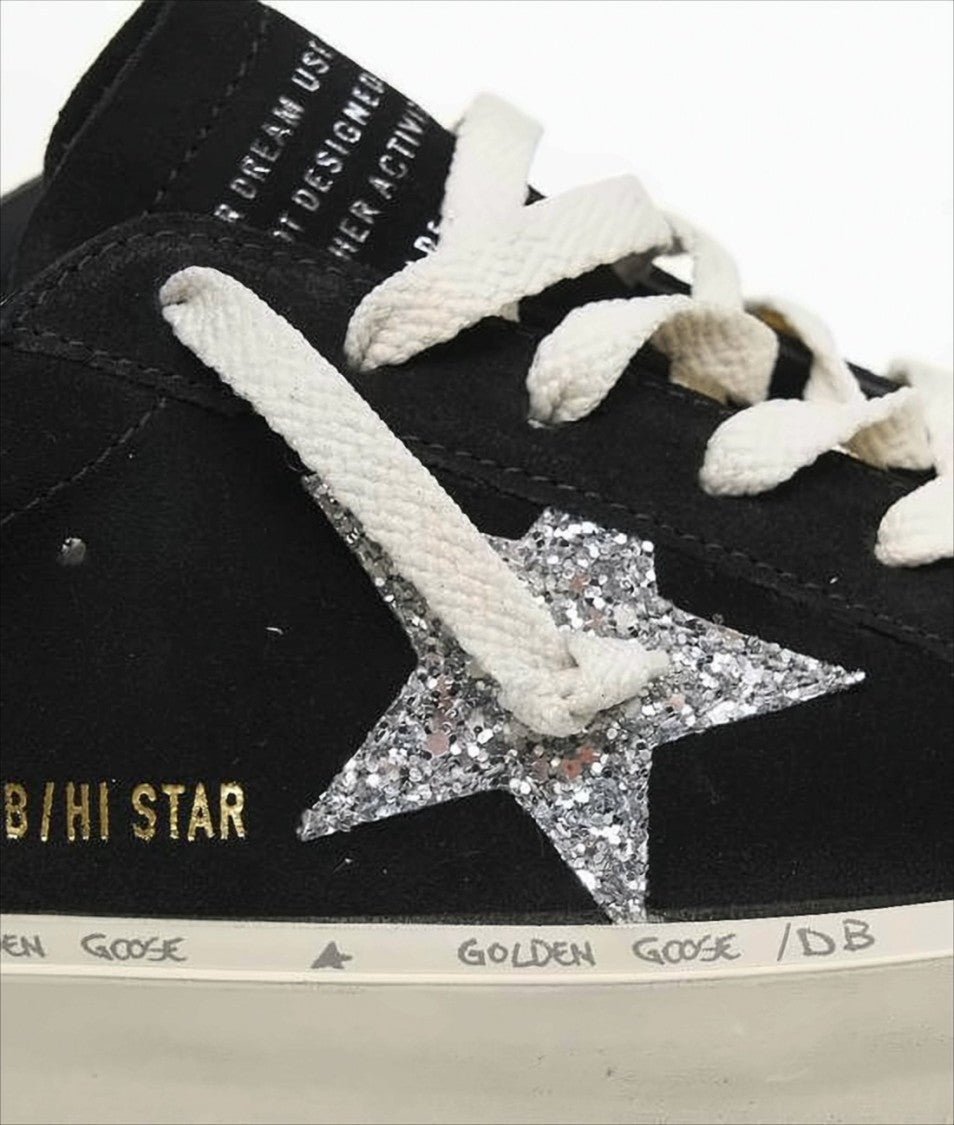 Low-Top Black Suede Sneakers