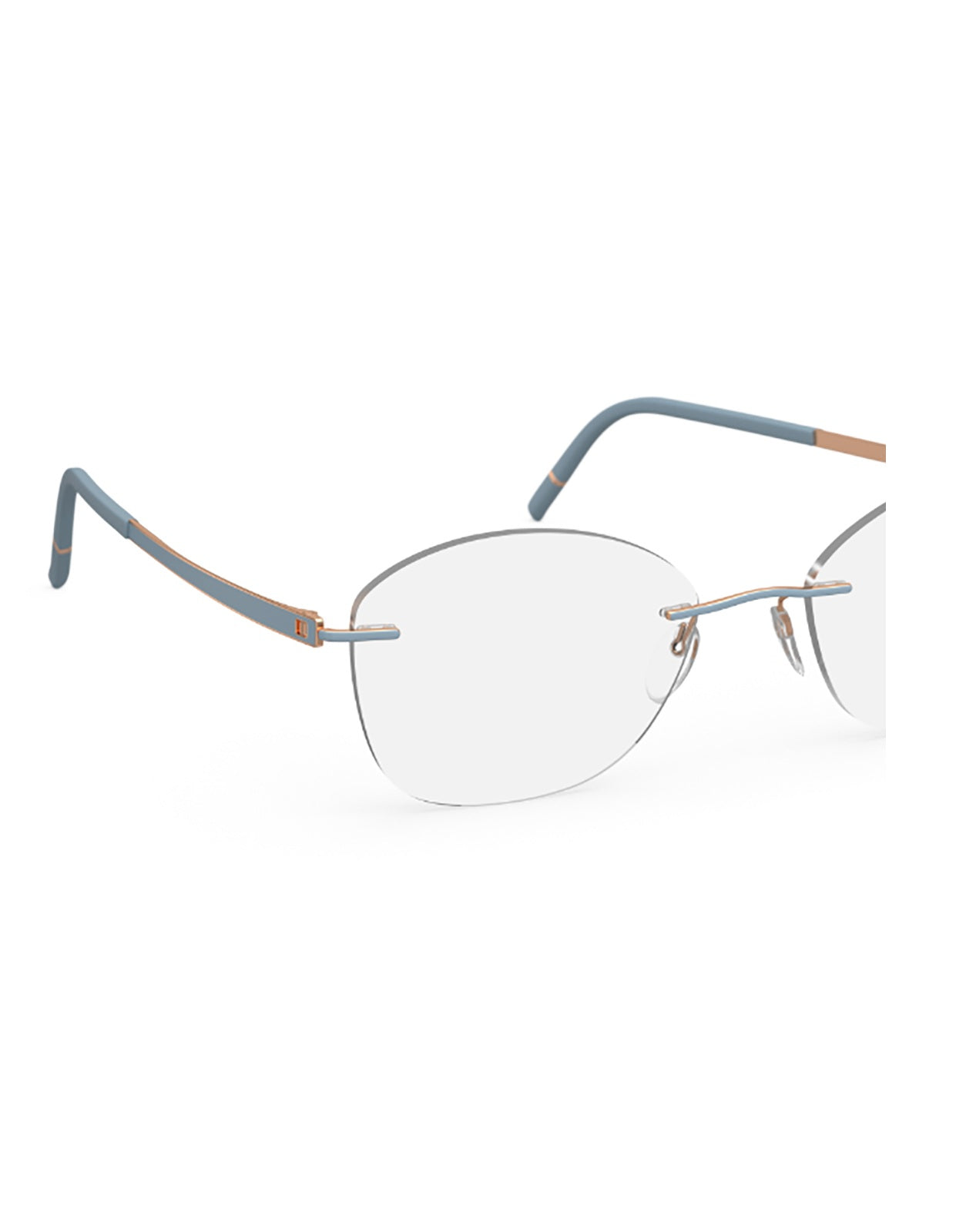 Minimalist Oval Optical Frames with Lightweight Metal Construction